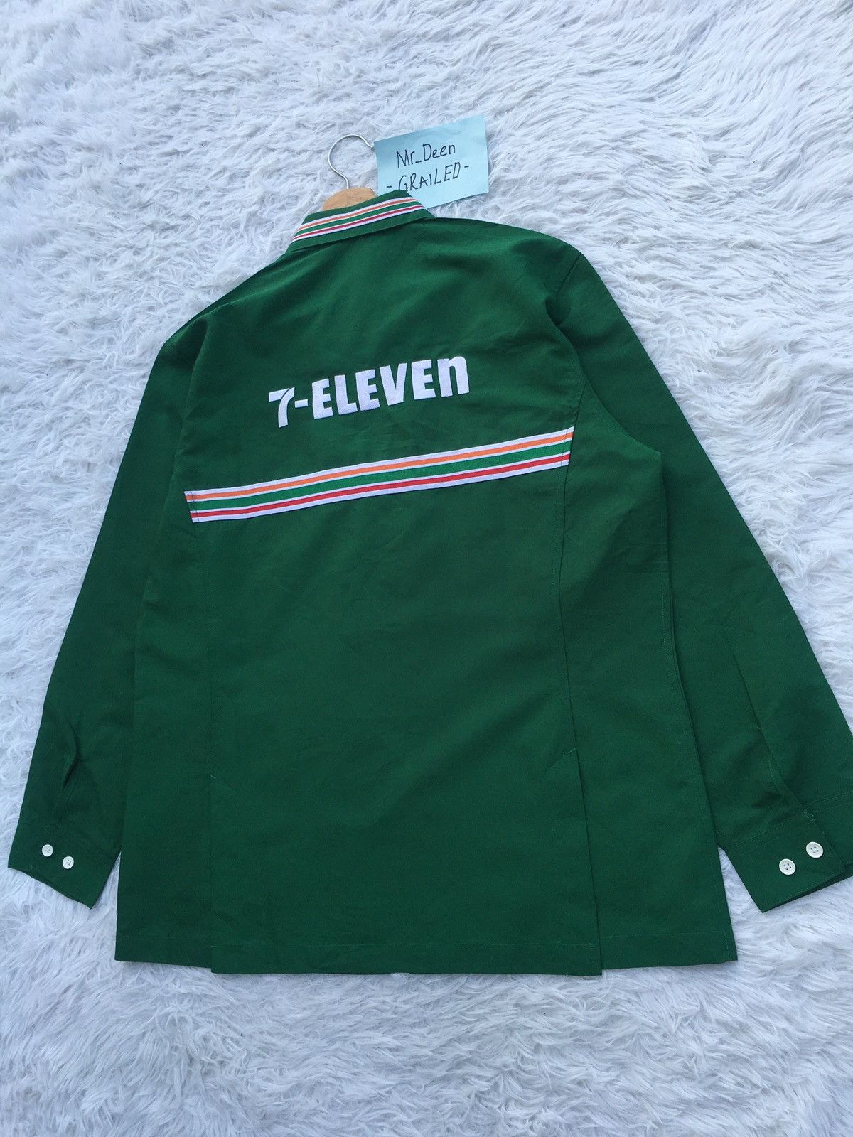 Japanese Brand Rare 7 Eleven Uniform Staff Long sleeve Shirt Size US XL / EU 56 / 4 - 12 Thumbnail