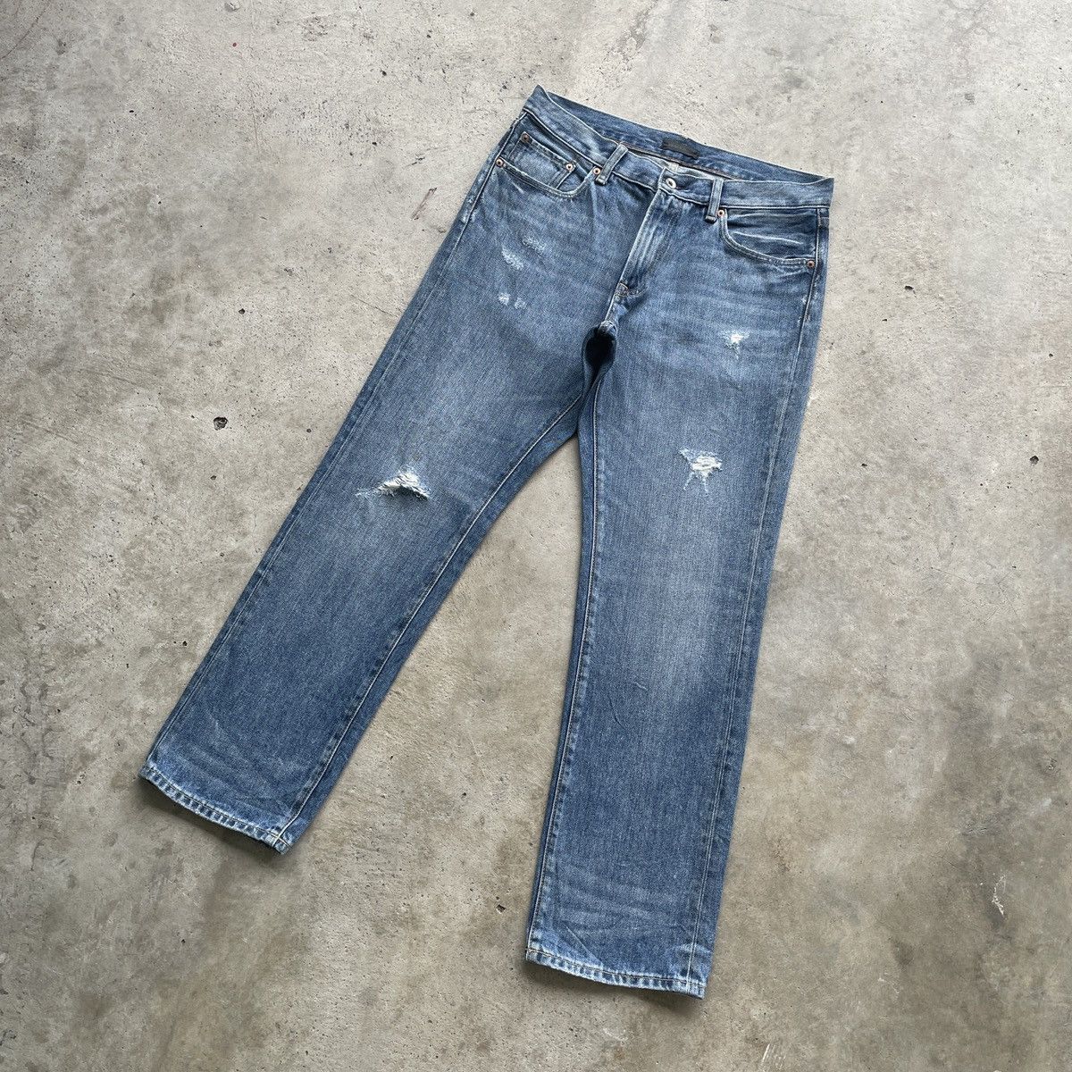 Japanese Brand W33x30 Vintage Japanese Brand Distressed Faded Jeans Pants Size US 33 - 2 Thumbnail