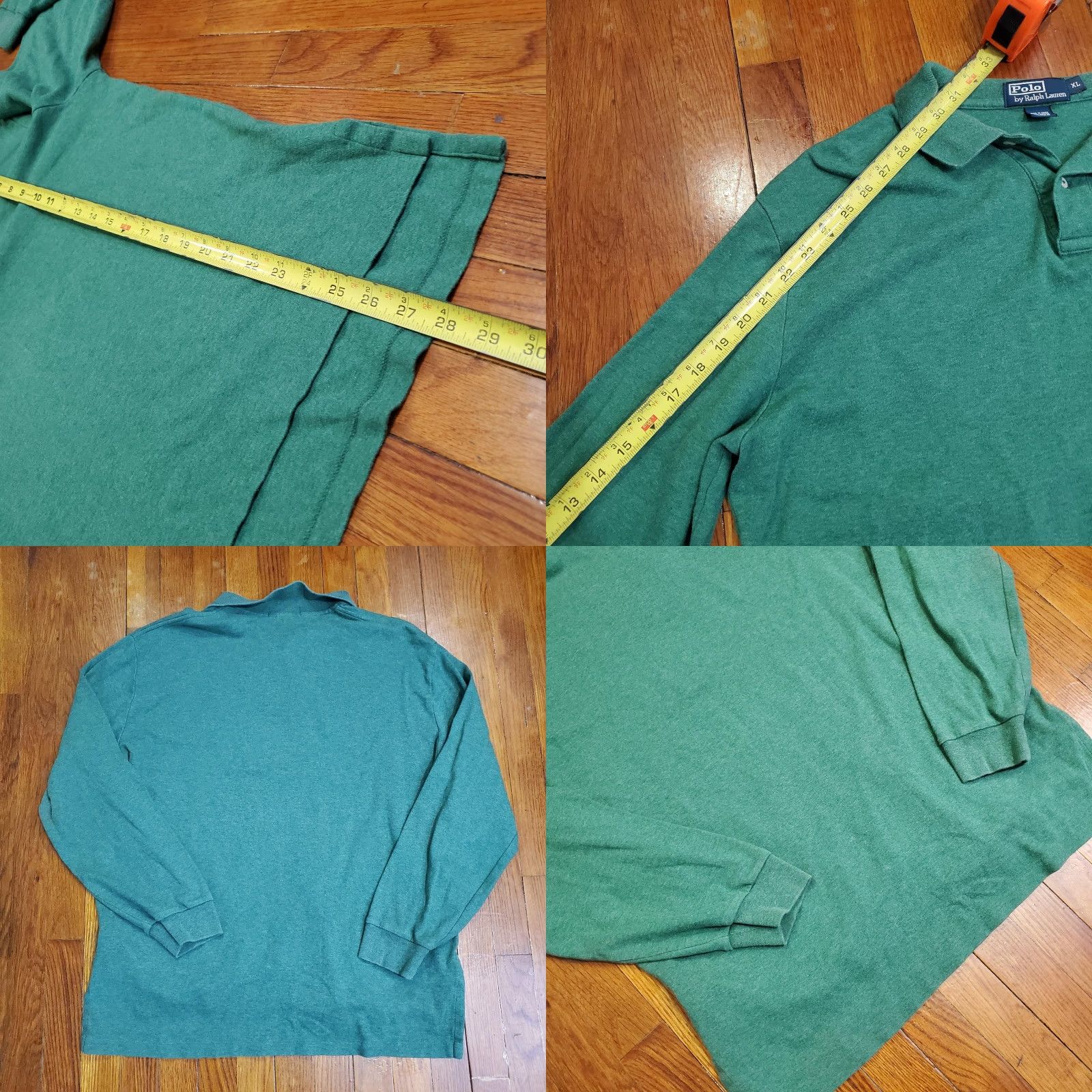 Polo Ralph Lauren Polo Ralph Lauren Polo Shirt Mens XL Green Long Sleeve Pony Logo Casual Cotton Size US XL / EU 56 / 4 - 8 Thumbnail