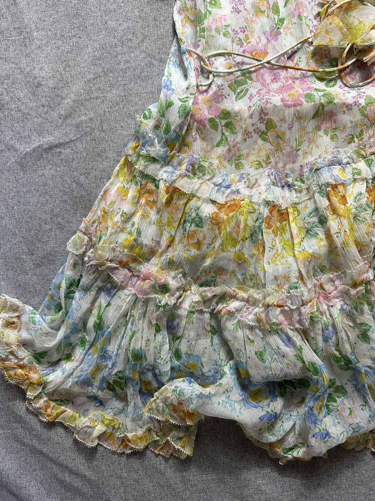 Zimmermann Zimmermann Silk Multi color Floral Dress Size S / US 4 / IT 40 - 13 Thumbnail