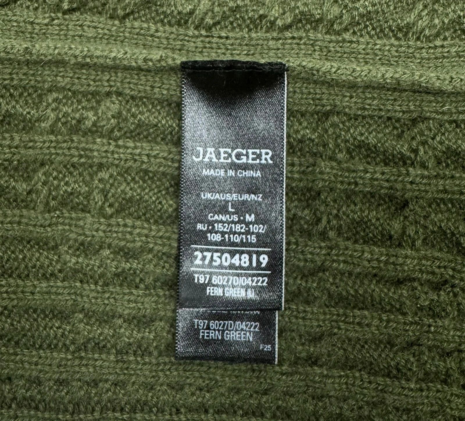 Jaeger Structured Sweater Wool Cashmere size L