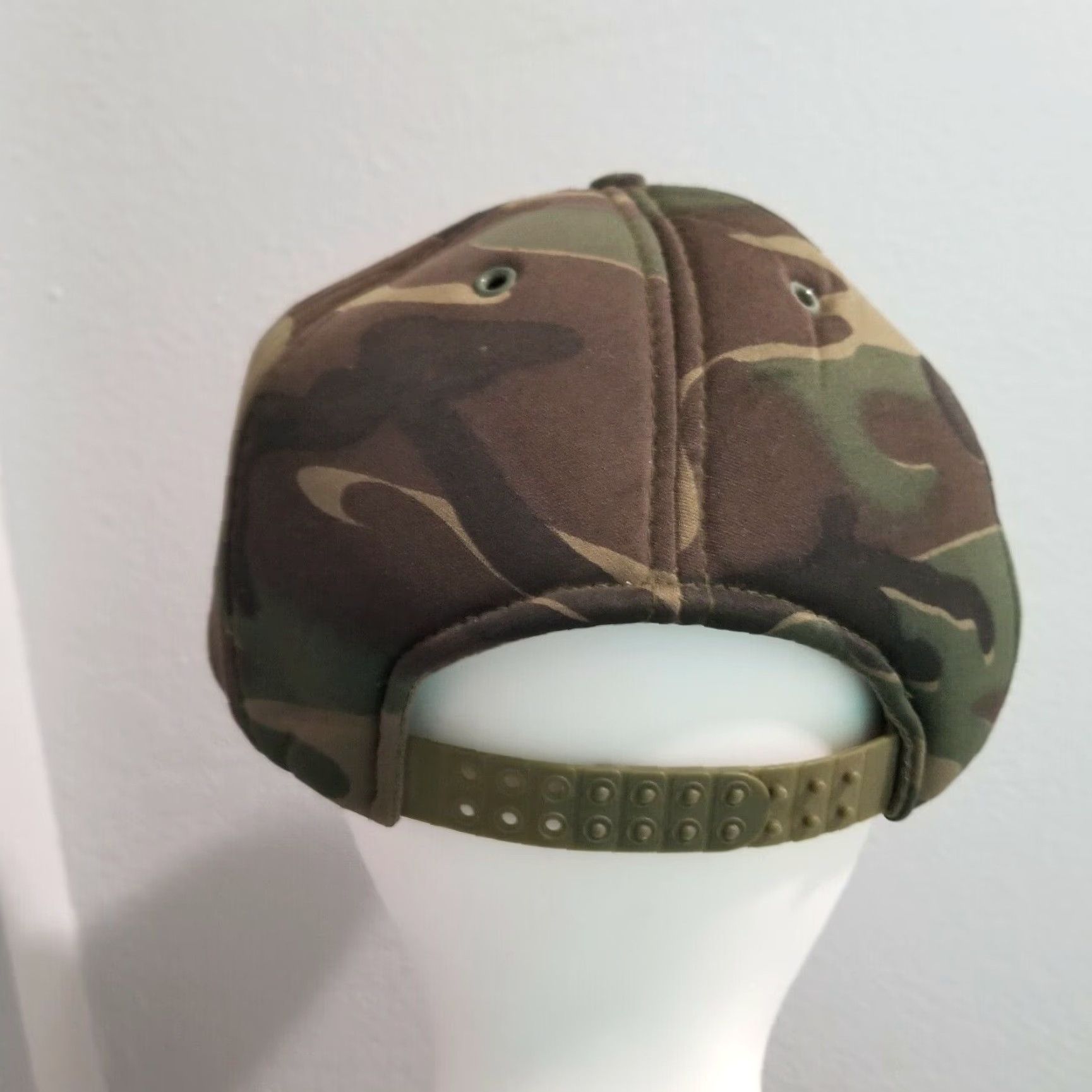 Vintage VINTAGE Kelson Stress Relieving Services Camo Foam Snapback Trucker Hat Size ONE SIZE - 3 Thumbnail