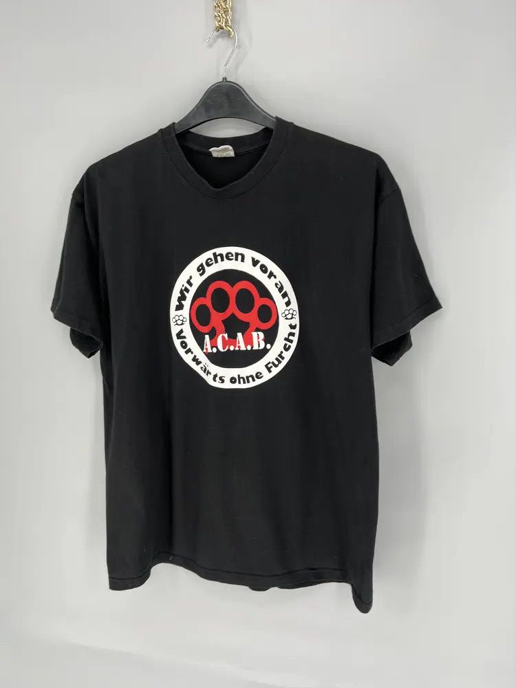 Band Tees Mens Vintage Y2K T Shirt ACAB A.C.A.B. Size M Size US L / EU 52-54 / 3 - 3 Thumbnail
