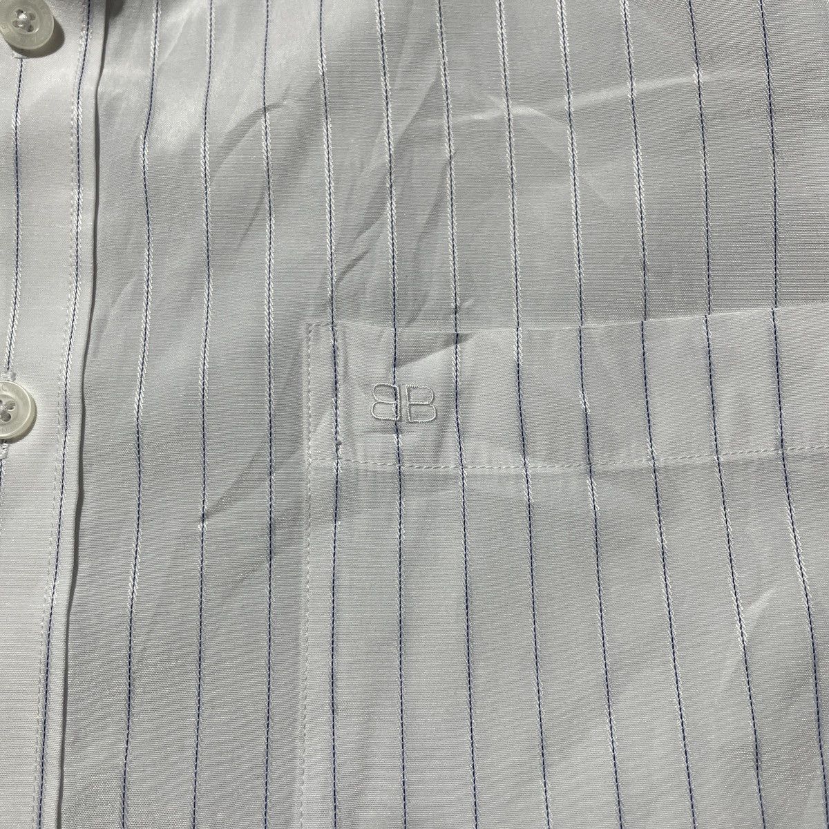 Balenciaga Vintage Shirts Balenciaga BB Embrodiered Logos Pocket Size US L / EU 52-54 / 3 - 3 Thumbnail