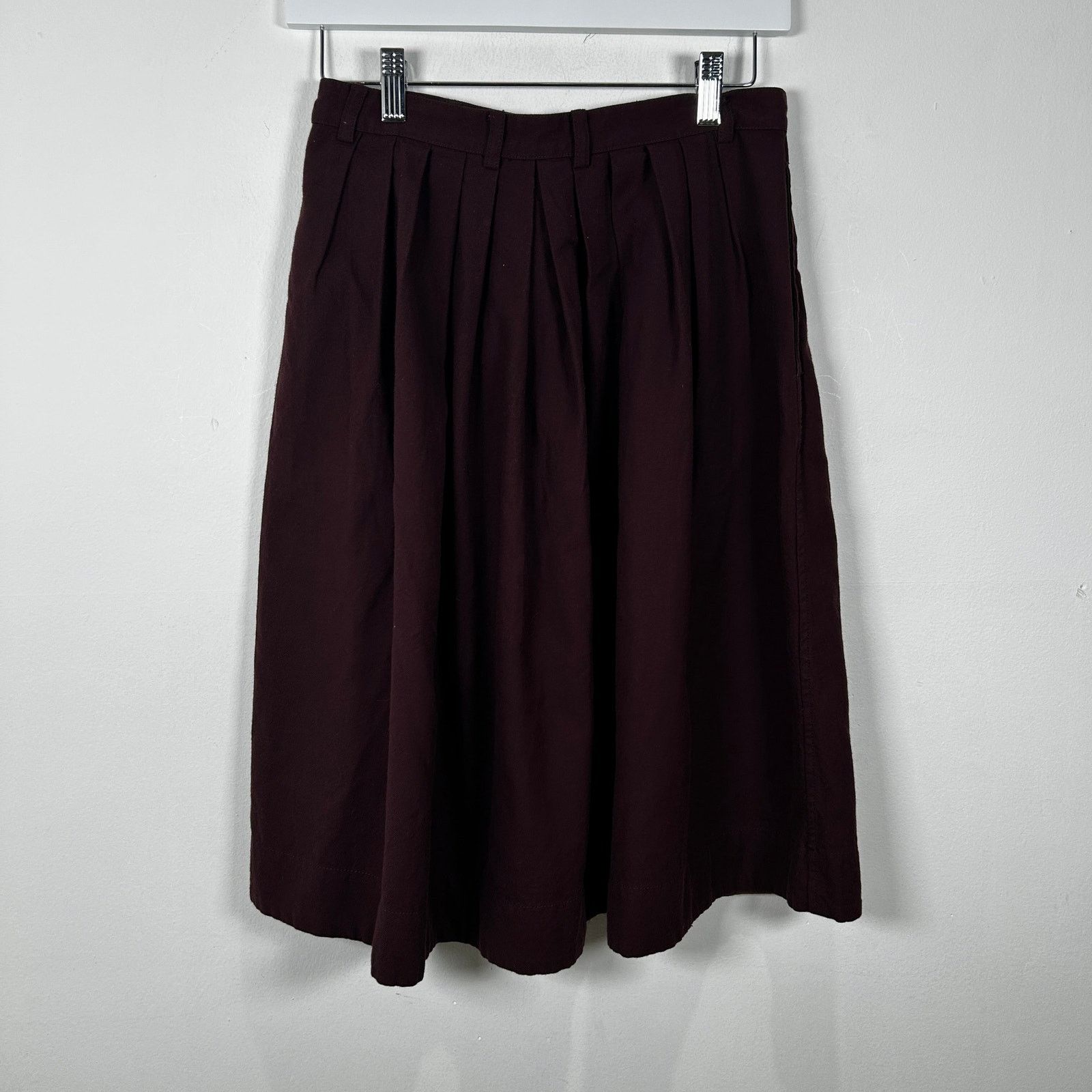 Margaret Howell Margret Howell Burgandy Skirt Size 26 Size 26" / US 2 / IT 38 - 2 Thumbnail
