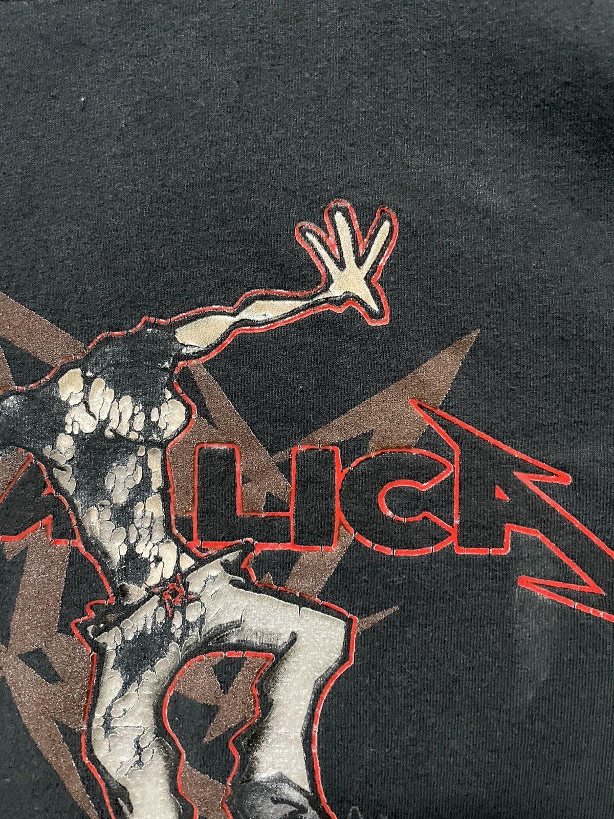 Band Tees × Metallica × Vintage Vintage 2002 Metallica Tee Ninja Star Juindo T-Shirt Travis Size US XL / EU 56 / 4 - 6 Thumbnail