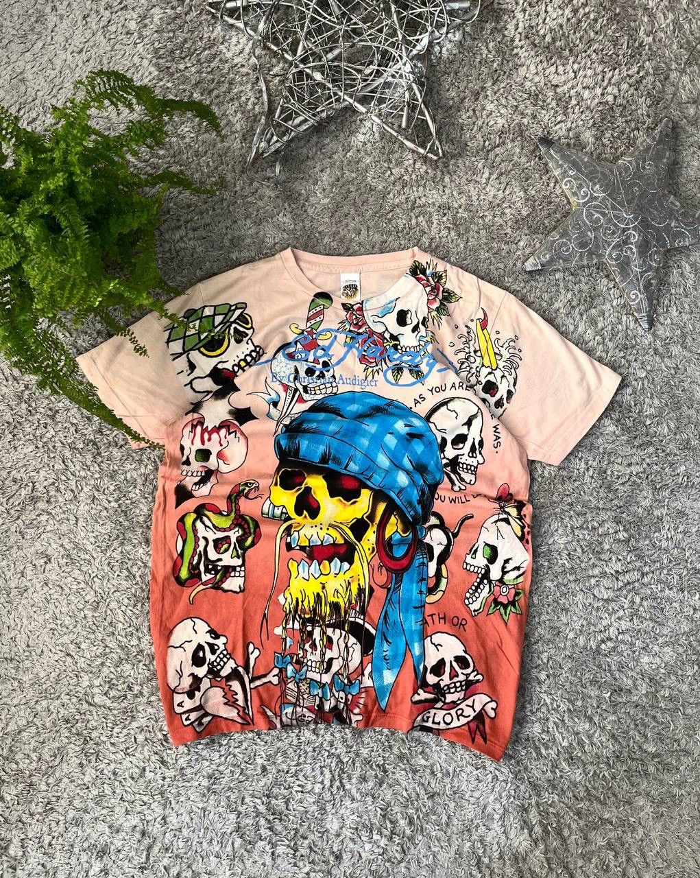 Christian Audigier × Ed Hardy Ed Hardy T-Shirt Streetwear Y2k Big Logo Rare Size US S / EU 44-46 / 1 - 1 Thumbnail