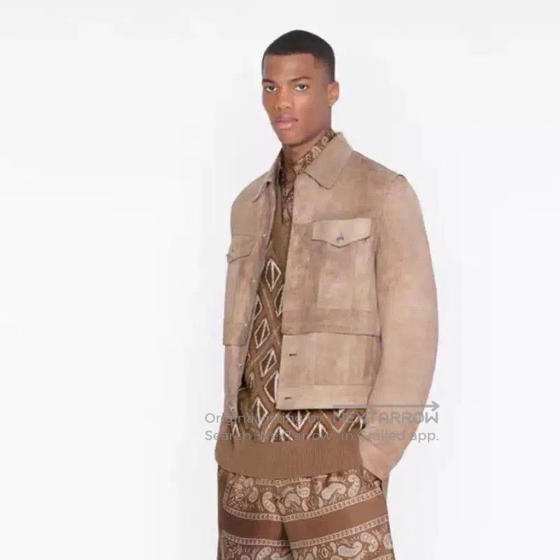 Dior Dior Brown Lambskin Men's Outerwear Jacket . Size US M / EU 48-50 / 2 - 9 Thumbnail