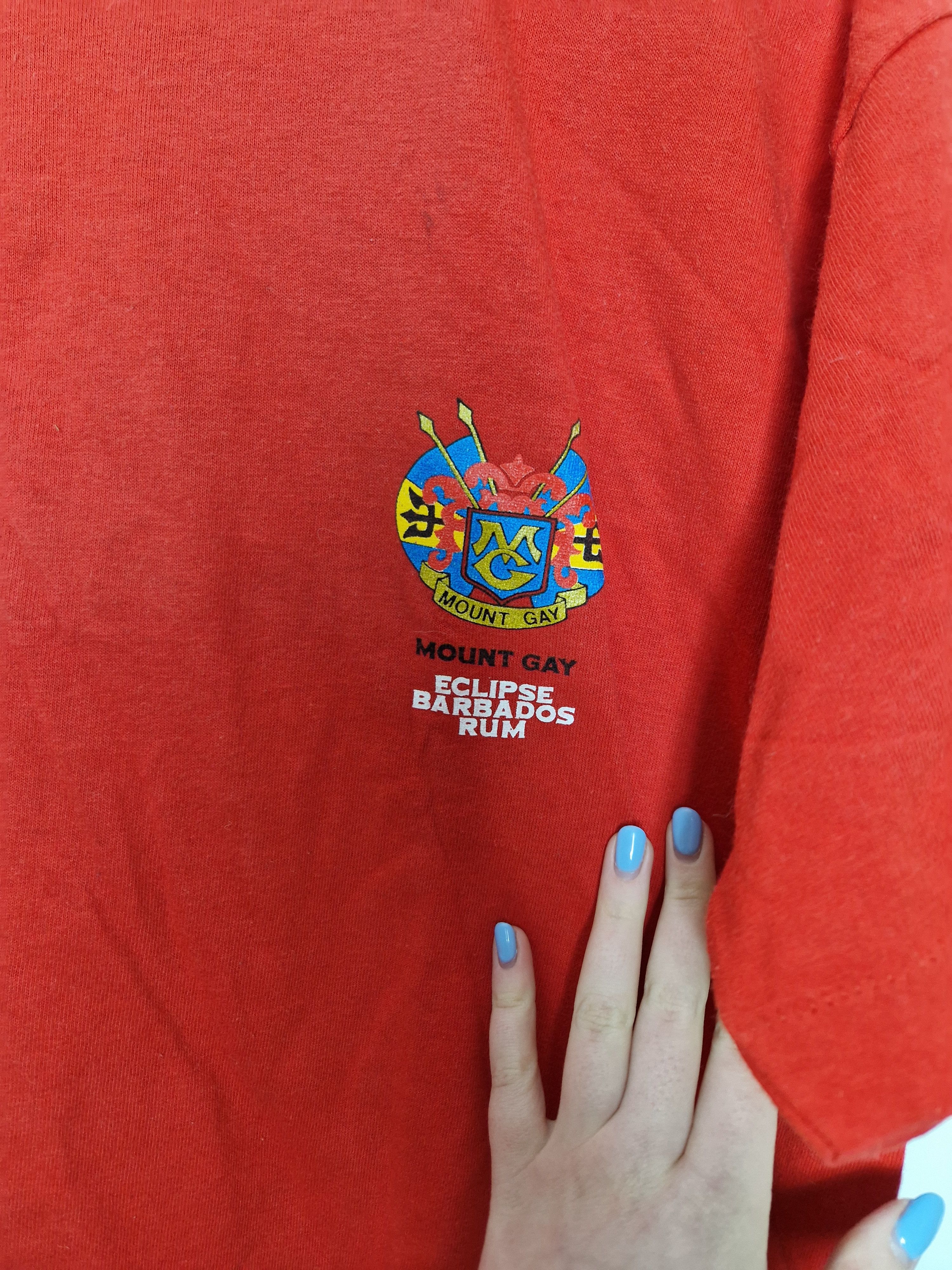 Vintage Mount Gay Barbados Rum Made in USA vintage single stitch tee Size US XL / EU 56 / 4 - 5 Thumbnail