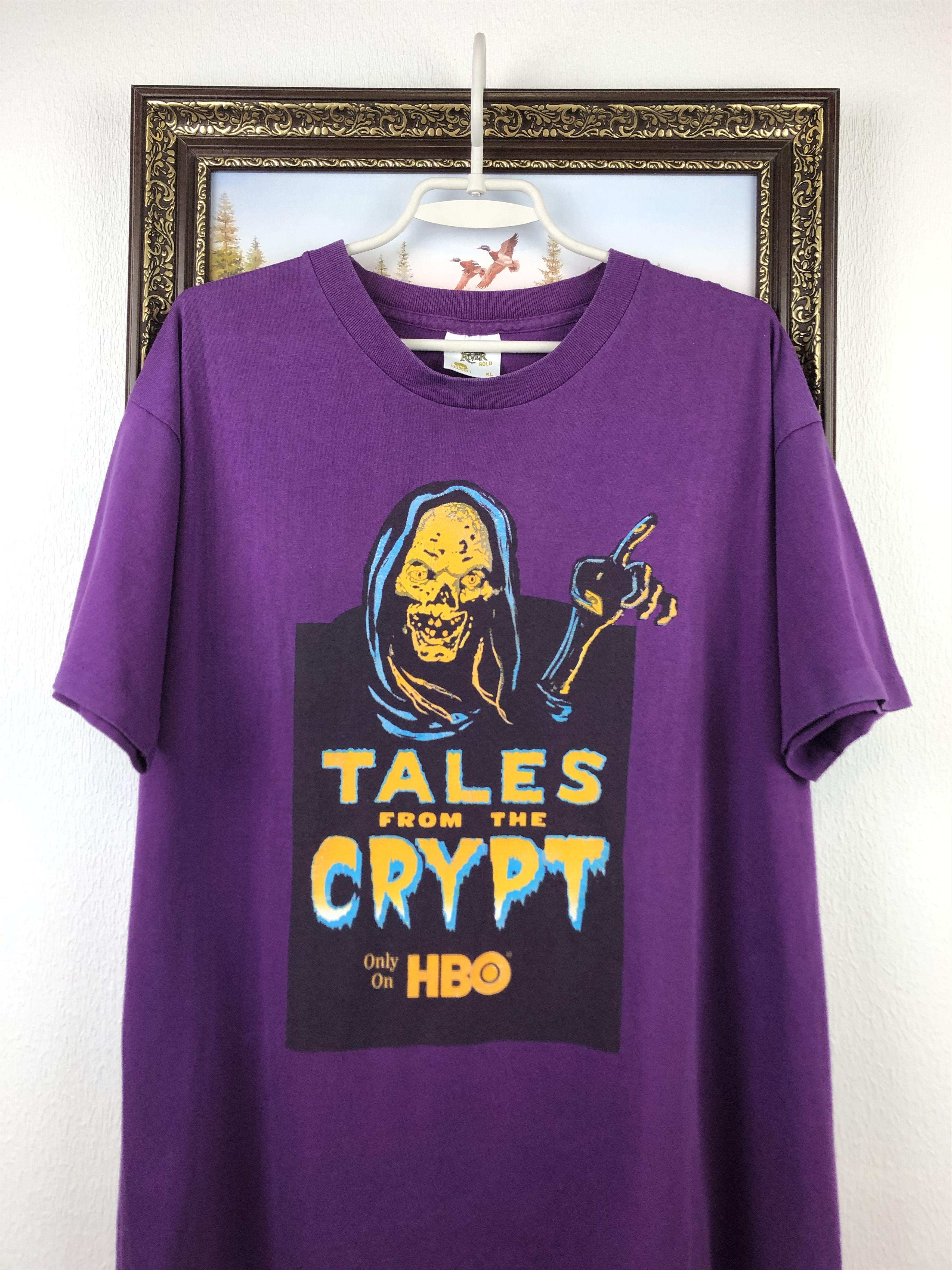Vintage Vintage Tales From The Crypt Promo Shirt HBO Crypt Keeper Size US XL / EU 56 / 4 - 2 Thumbnail