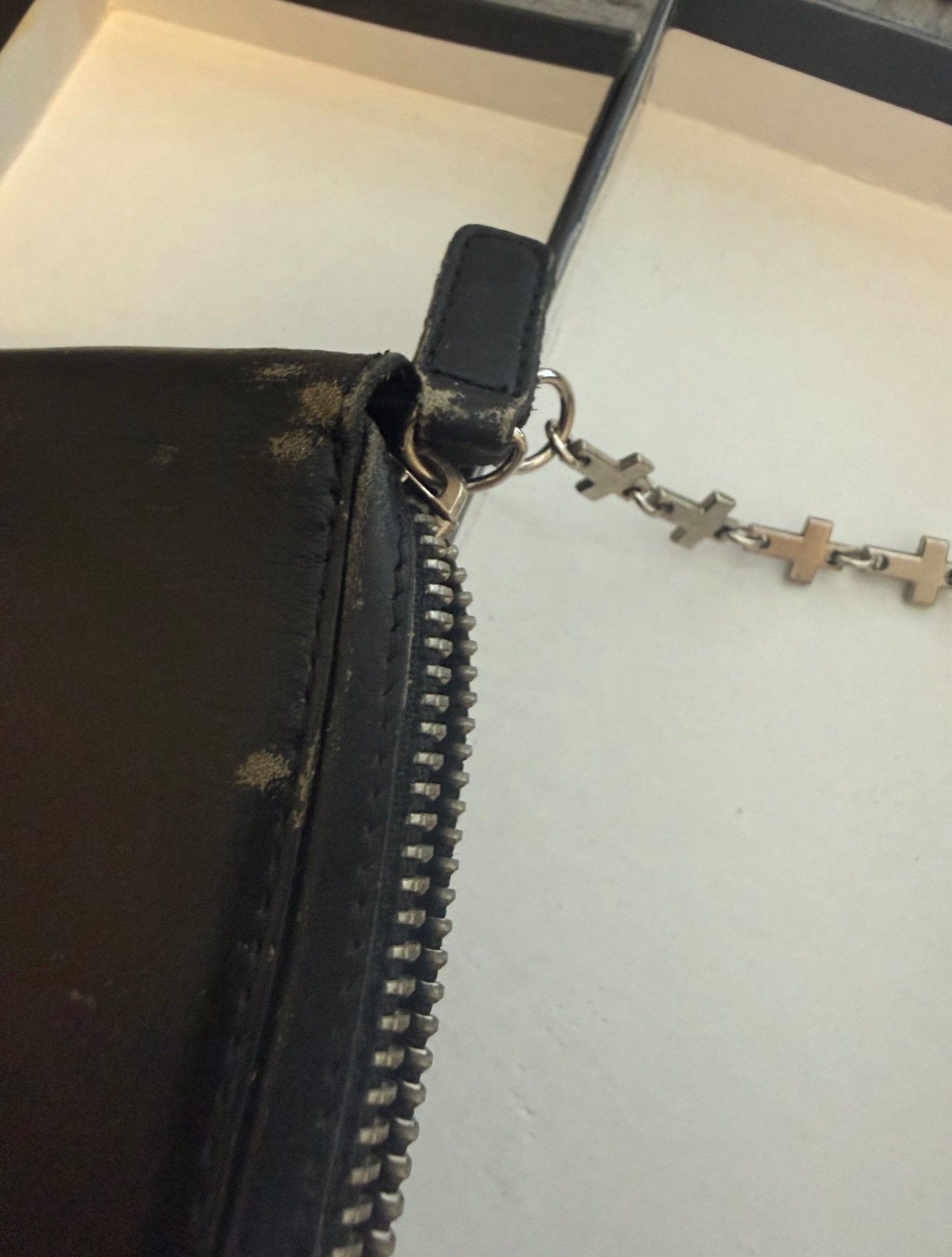 Dsquared2 Rare 05 Dsquared2 Men's Cross Chain Leather Wallet With Box Size ONE SIZE - 10 Thumbnail