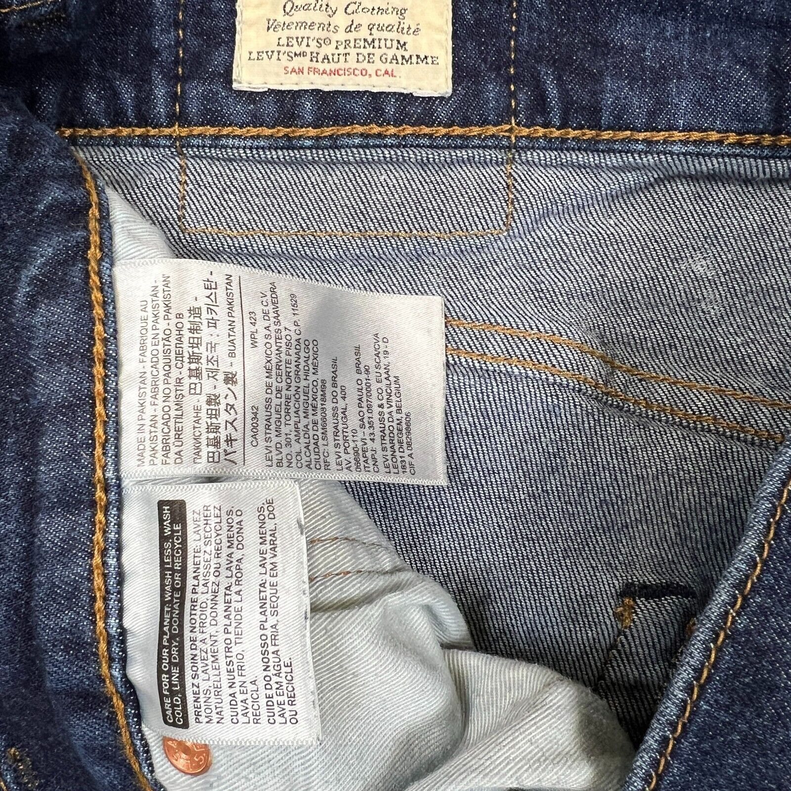 Levi's × Vintage Levi's 502 Jeans 32x31 Regular Taper Fit American Denim Pant Size US 32 / EU 48 - 10 Thumbnail