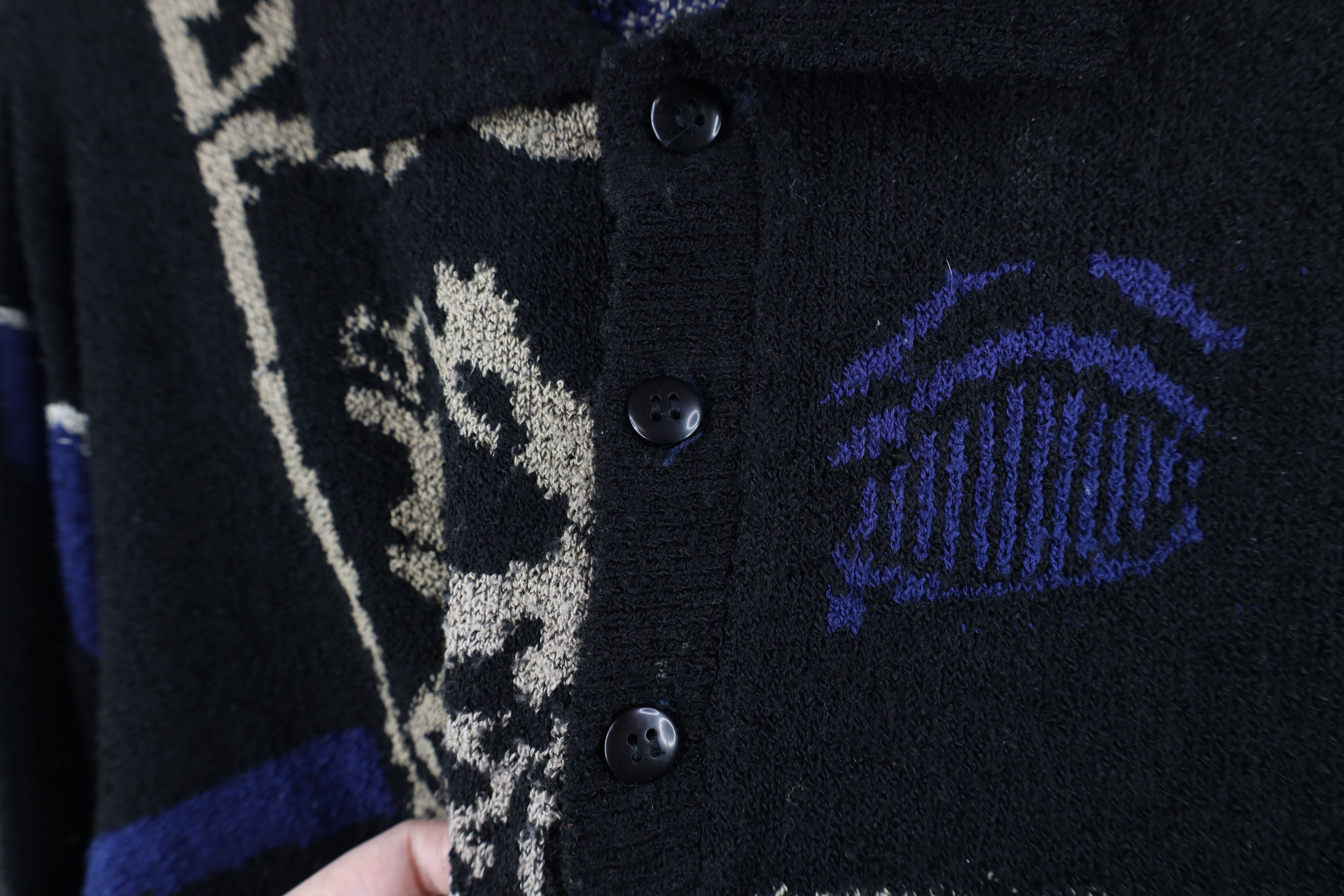 Vintage Vintage 90s Streetwear Terry Cloth Knit Collared Sweater Size US M / EU 48-50 / 2 - 5 Thumbnail