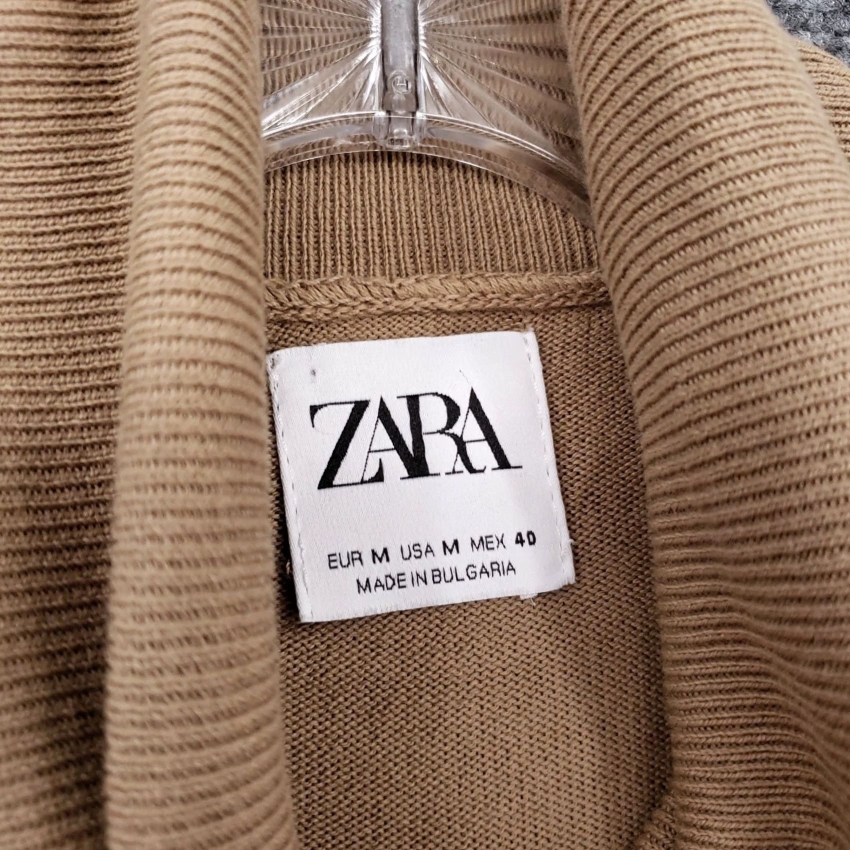 Zara Zara Sweater Womens M Medium Brown Knit Long Sleeve Turtle Neck Pullover Size M / US 6-8 / IT 42-44 - 7 Thumbnail