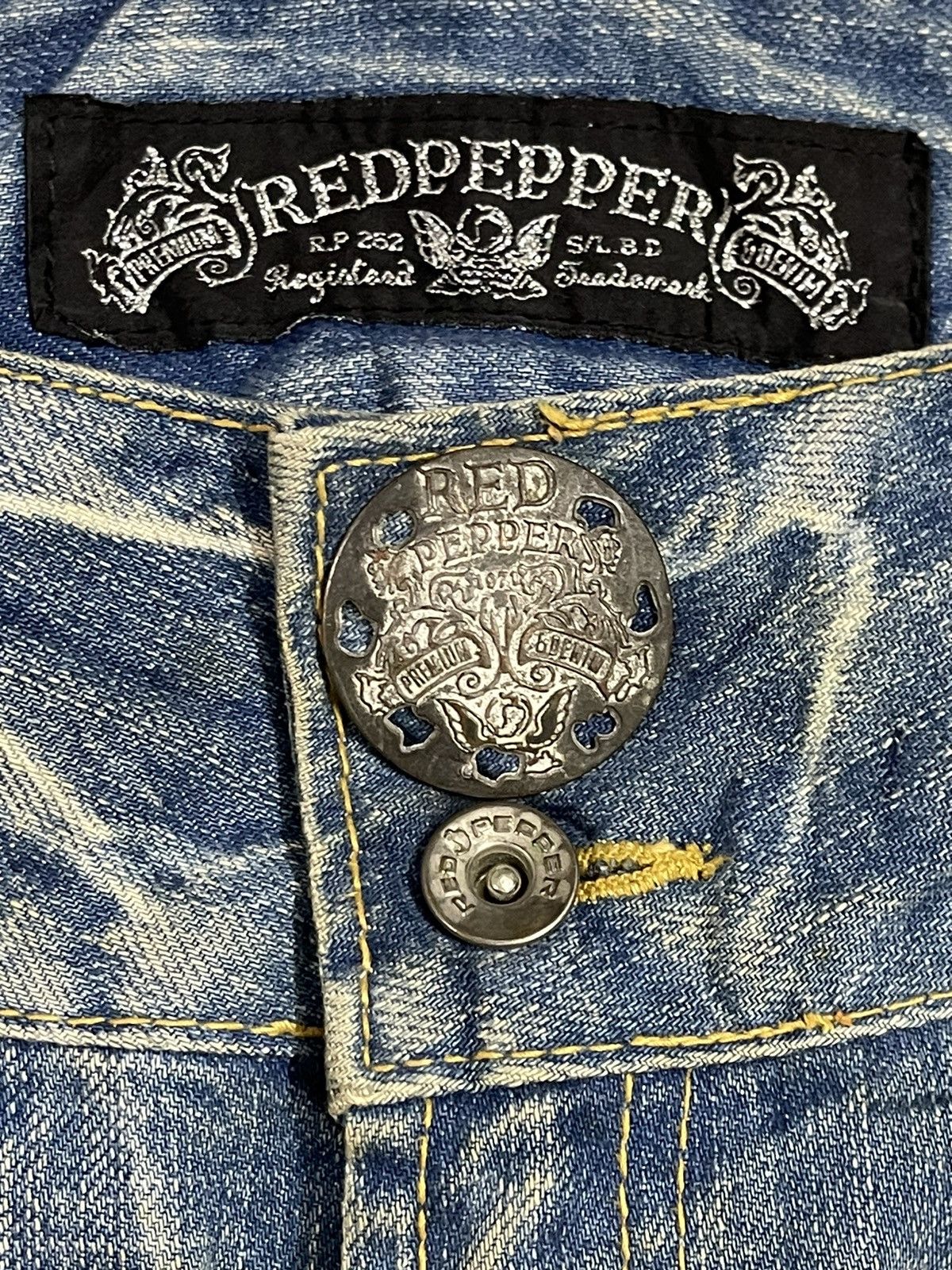 14th Addiction Vintage Japanese Brand Mud Wash Distressed Style Loose Jeans Size US 38 / EU 54 - 9 Thumbnail