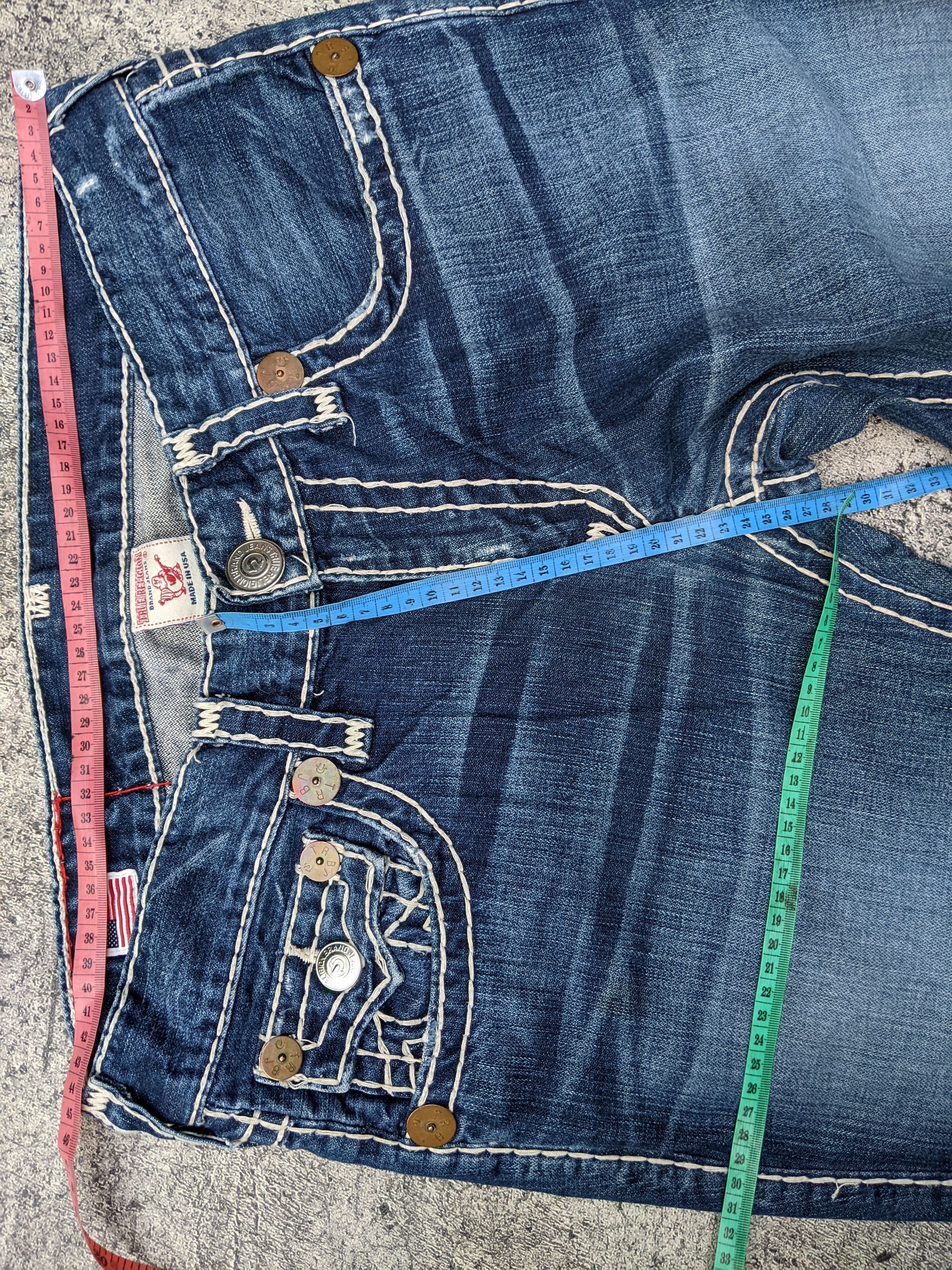 True Religion Vintage Billy Super T Flare Jeans Size US 33 - 13 Thumbnail