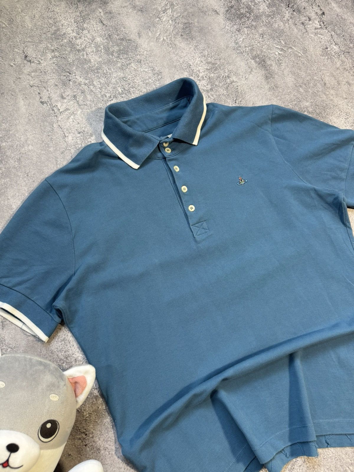Vivienne Westwood VINTAGE VIVIENNE WESTWOOD POLO TEE SMALL LOGO Size US XL / EU 56 / 4 - 2 Thumbnail