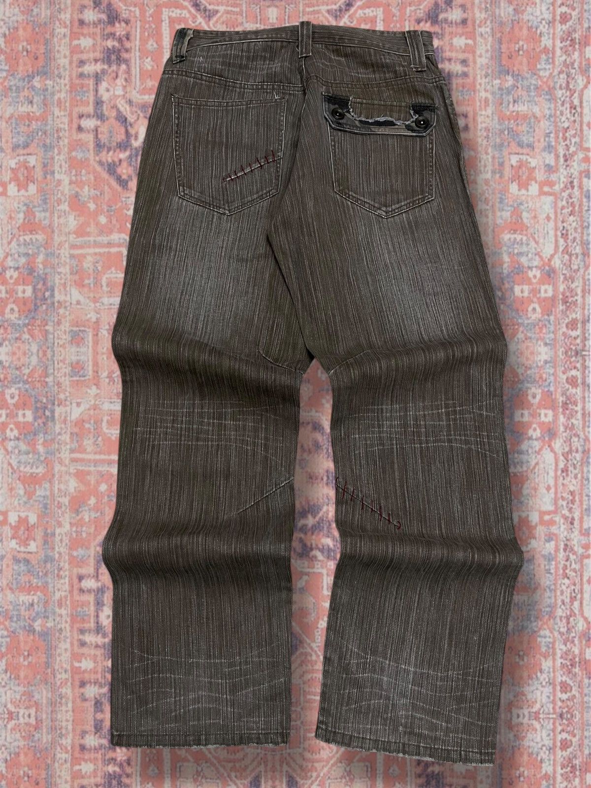 Beauty Beast Vintage Rare Japan Designer Gumu International Combat Denim Size US 30 / EU 46 - 10 Thumbnail
