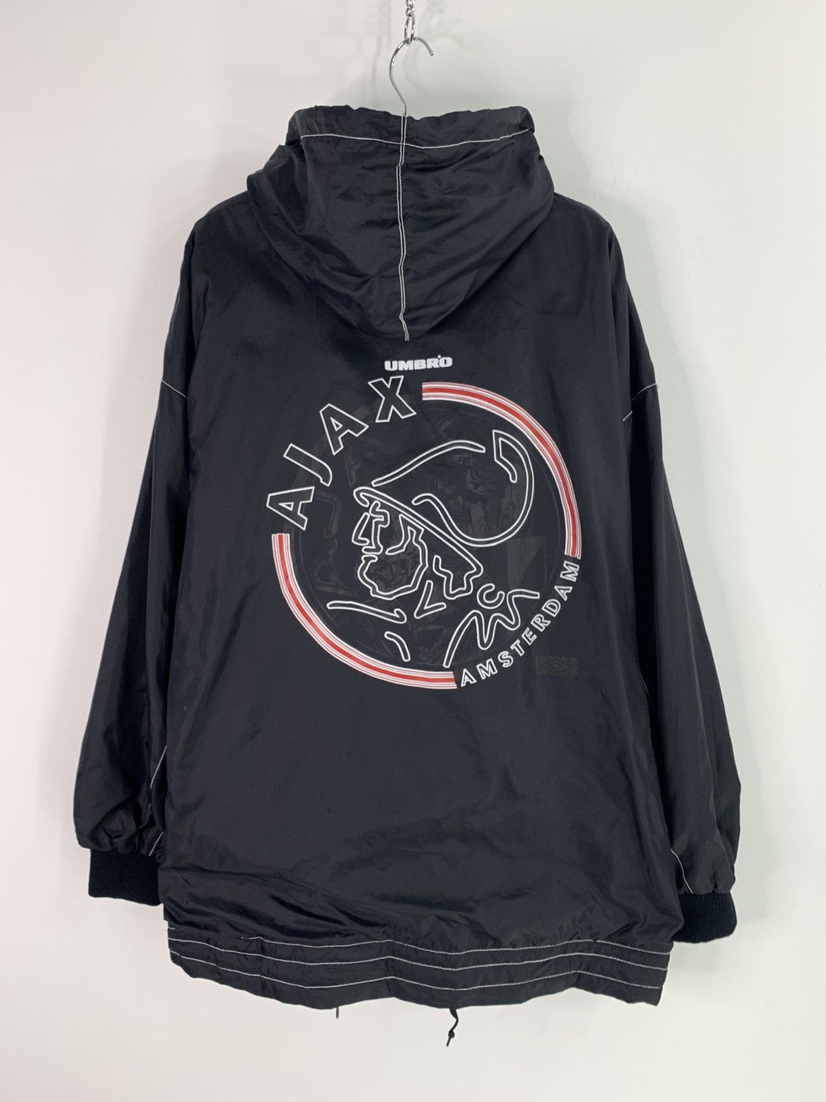Umbro × Vintage Vintage Umbro FC Ajax 90s Training Hooded Jacket L/XL Size Size US L / EU 52-54 / 3 - 1 Thumbnail