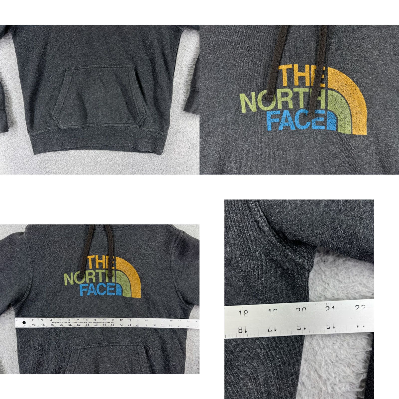 The North Face The North Face Mens Hoodie Hoodie Small Gray Cotton Blend Jersey Pilling, logo shows cracking, please review all photos. Size US S / EU 44-46 / 1 - 8 Thumbnail