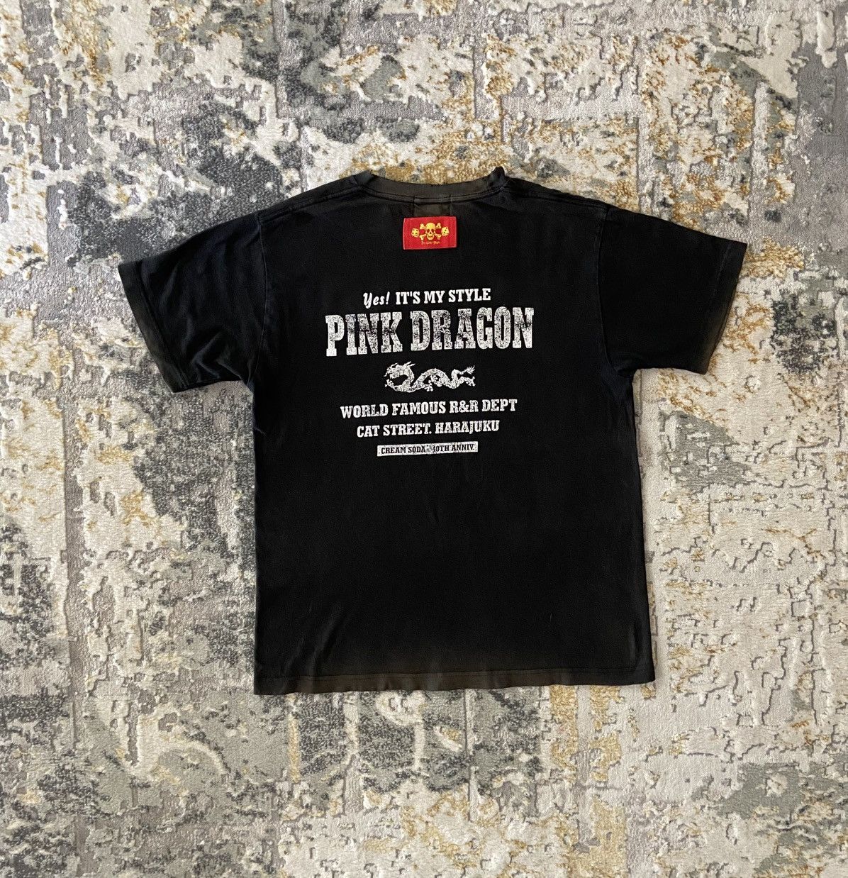 Japanese Brand 🔥PINK DRAGON CREAM SODA DISTRESSED 🔥 Size US L / EU 52-54 / 3 - 10 Thumbnail