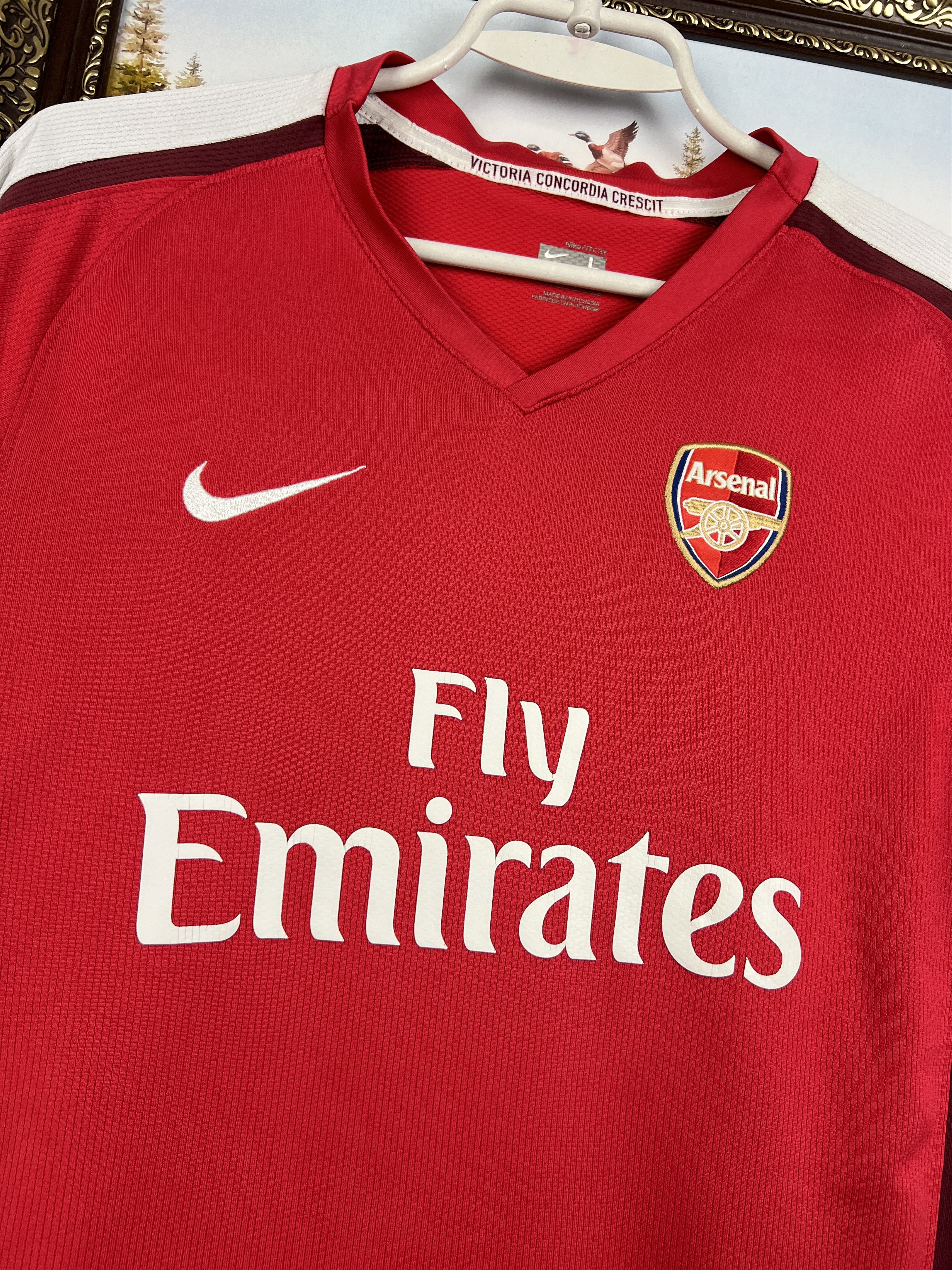 Nike Arsenal football shirt Soccer Jersey Trikot Rare Size Boys L Size US XXS / EU 40 - 3 Thumbnail