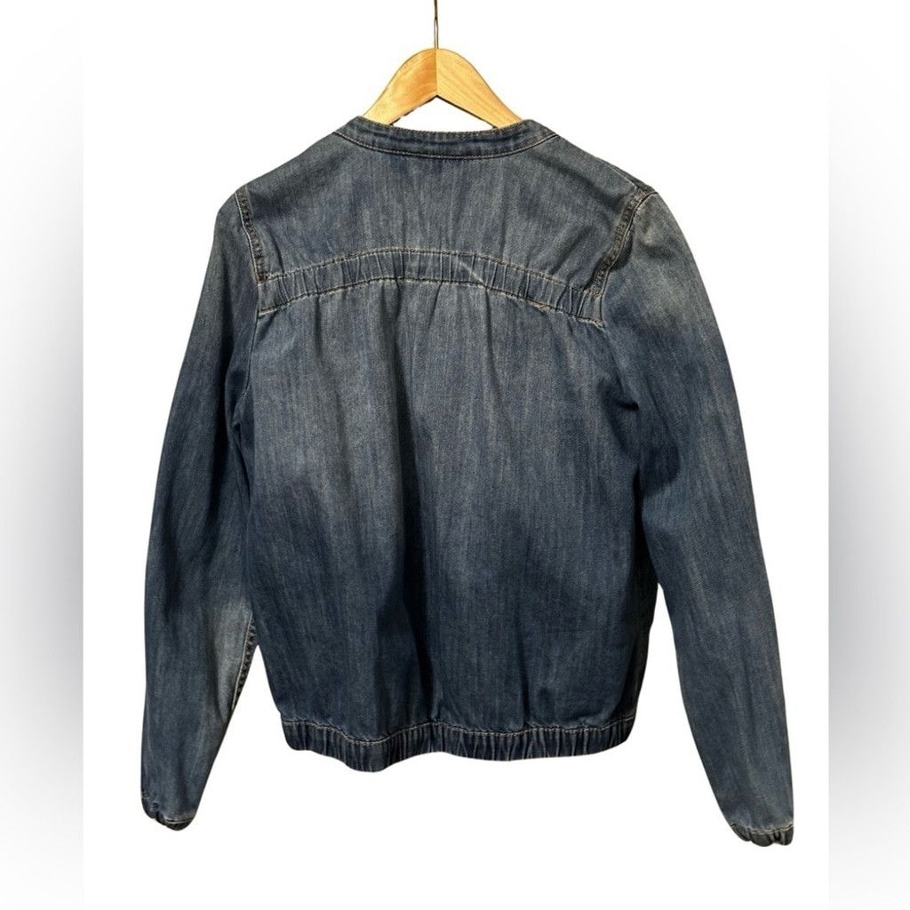DKNY DKNY JEANS Blue Jean Bomber Jacket Women’s Size Medium. Size M / US 6-8 / IT 42-44 - 12 Thumbnail