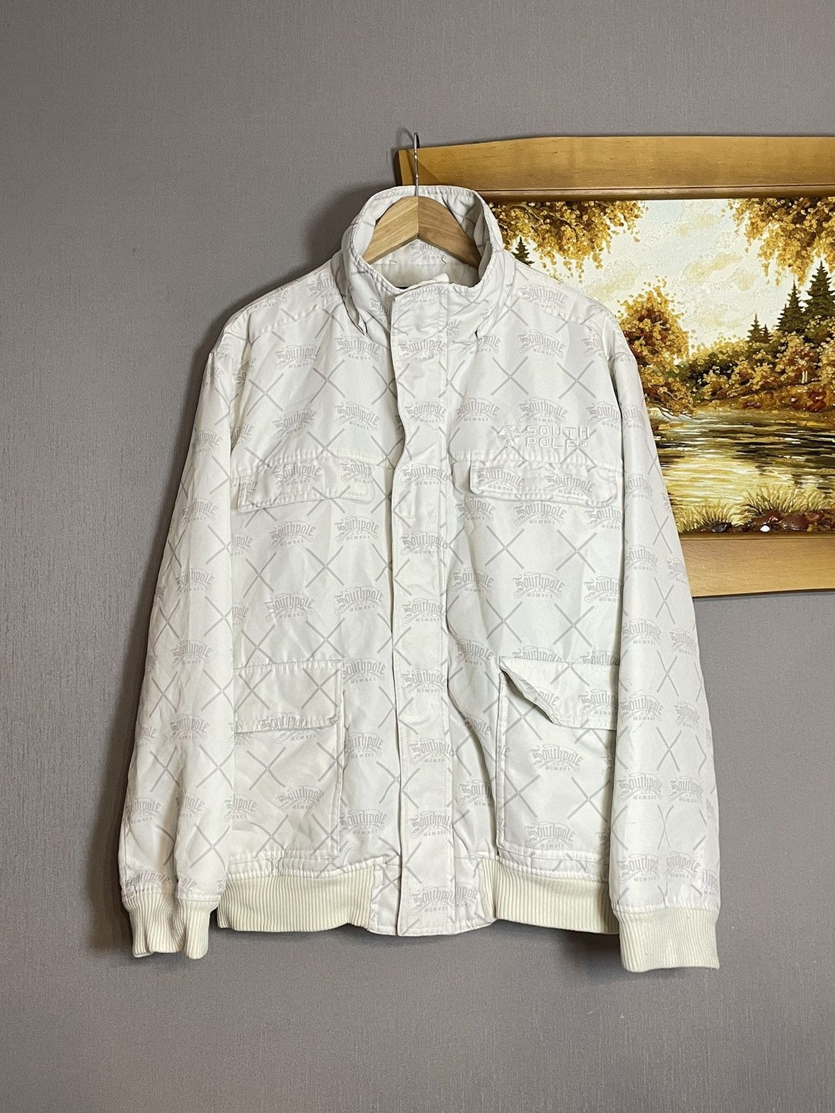 Southpole × Vintage Vintage 00s Southpole Skater Monogram Oversized Jacket Size US XL / EU 56 / 4 - 1 Thumbnail