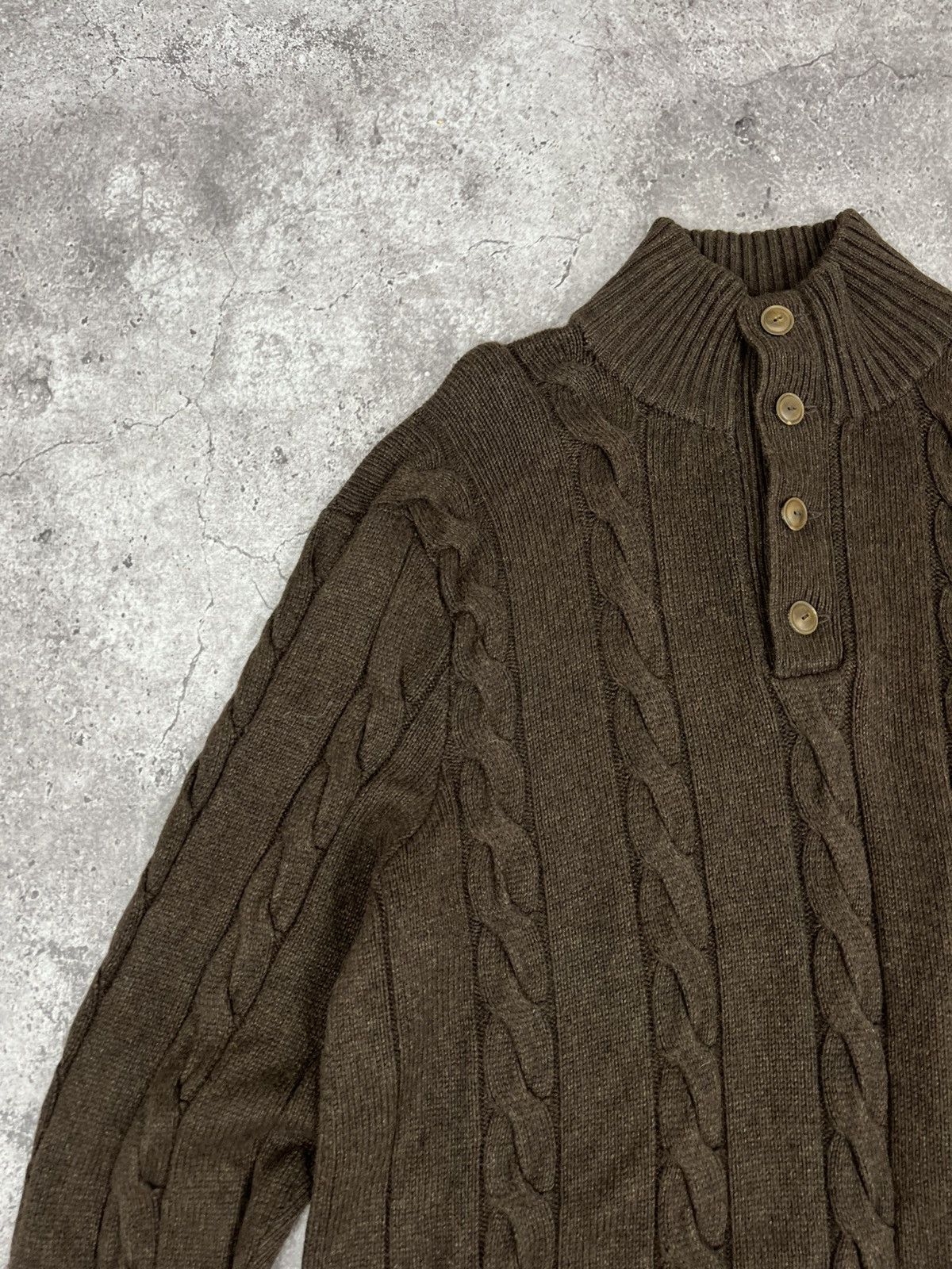 Polo Ralph Lauren Vintage Polo Ralph Lauren Silk Cashmere Knit Sweater Brown Size US XXL / EU 58 / 5 - 5 Thumbnail