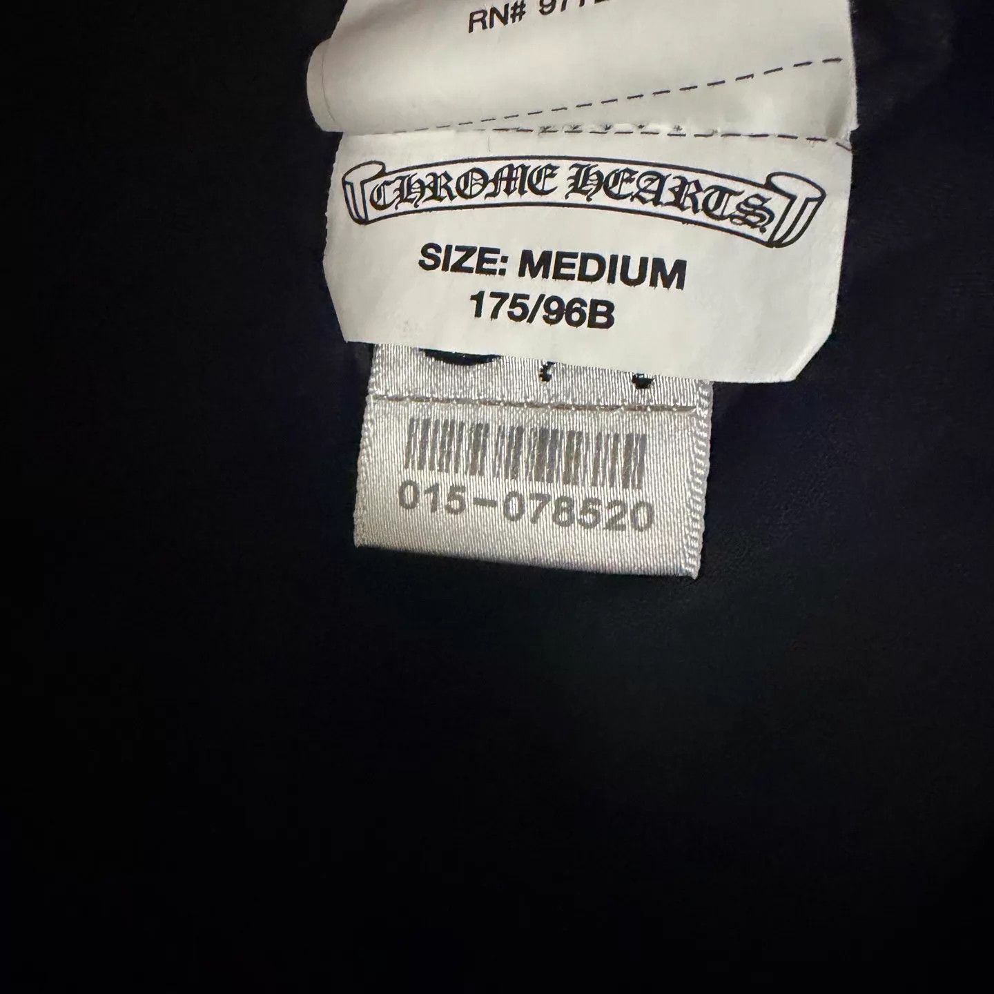 Chrome Hearts Chrome Hearts Black Arm 3-Element Horseshoe Tbar LS M Size US M / EU 48-50 / 2 - 5 Thumbnail