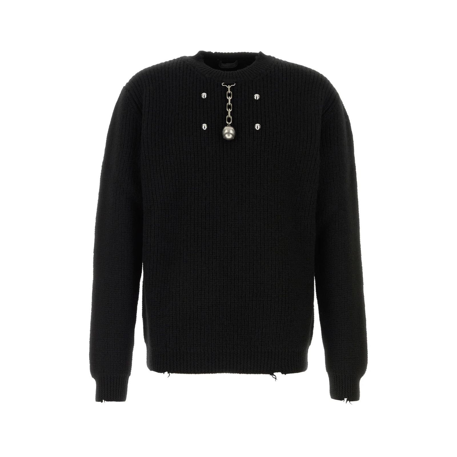 Prada PRADA Black Wool Sweater New & Authentic (Men's size:52;) Size US L / EU 52-54 / 3 - 1 Thumbnail