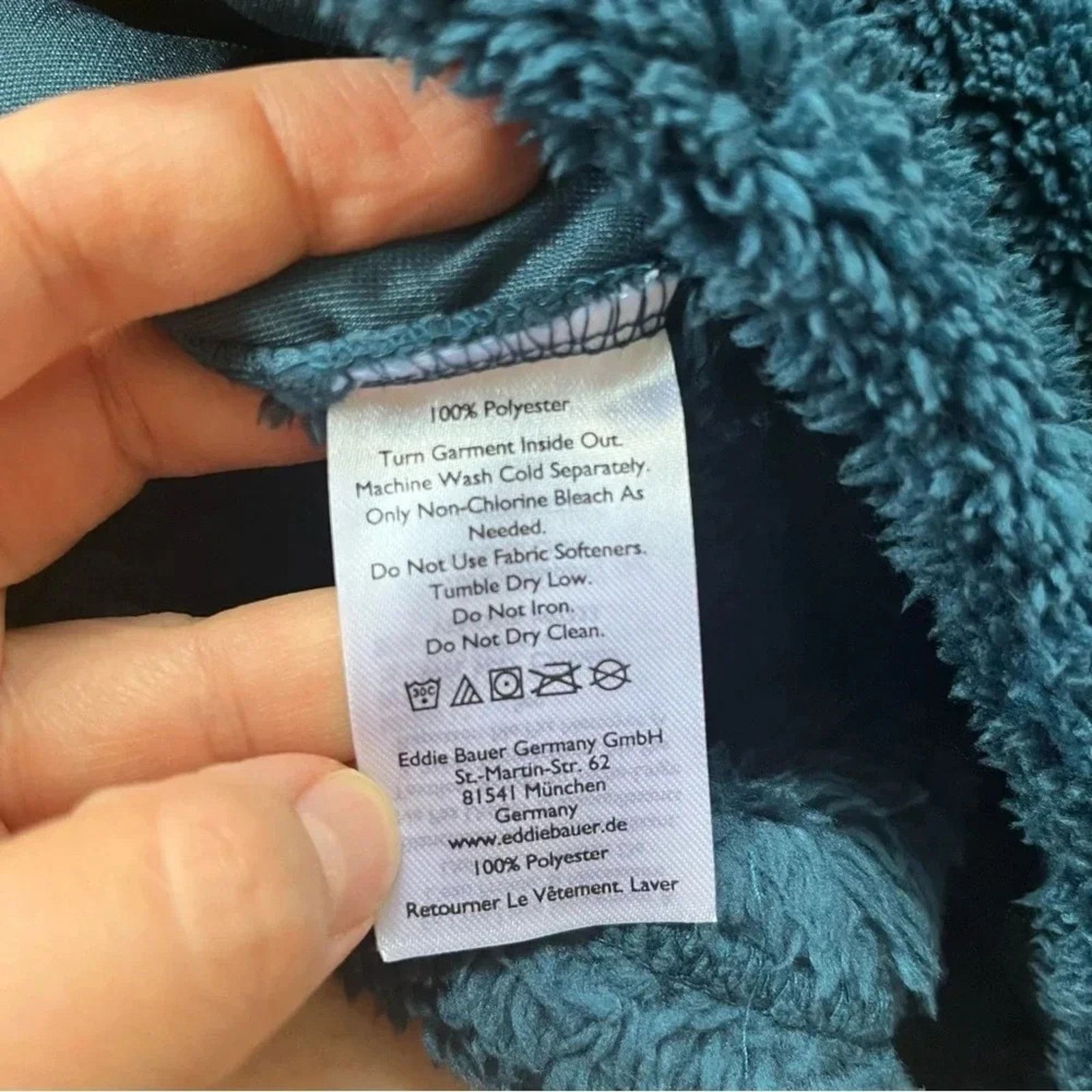 Eddie Bauer Eddie Bauer NWT XXL Quest Plush Fleece 1/2 zip Peacock Blue Size XXL / US 16-18 / IT 52-54 - 6 Thumbnail