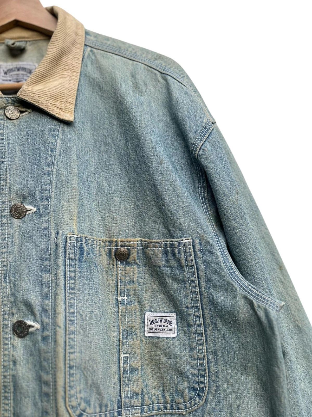 Big John × Universal Works Vintage 70’s Big John World Workers Denim Chore Jacket Size US L / EU 52-54 / 3 - 7 Thumbnail