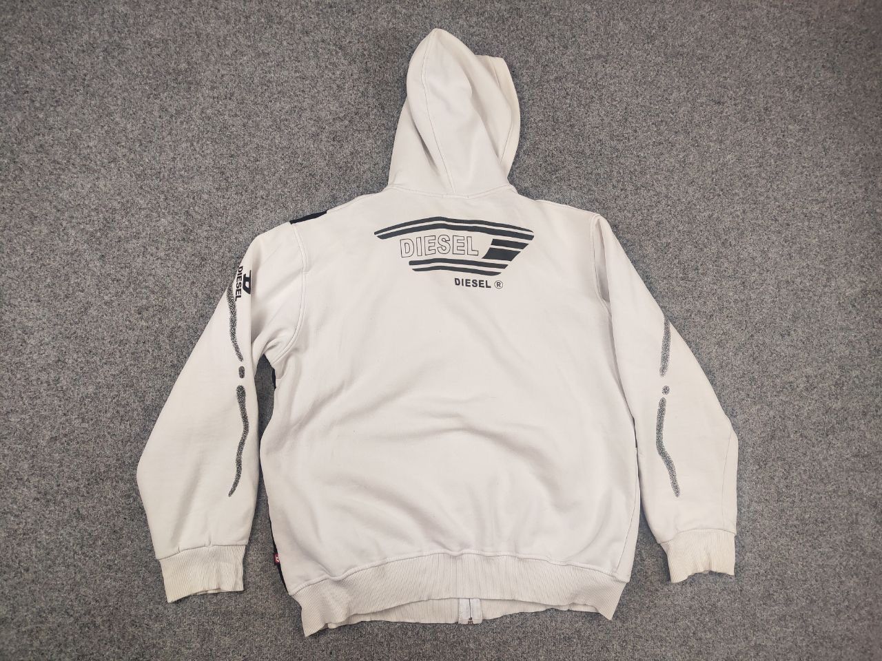 Diesel Diesel Vintage Y2K Tattoo Distressed Zip Hoodie Opium LGB Size US XL / EU 56 / 4 - 10 Thumbnail