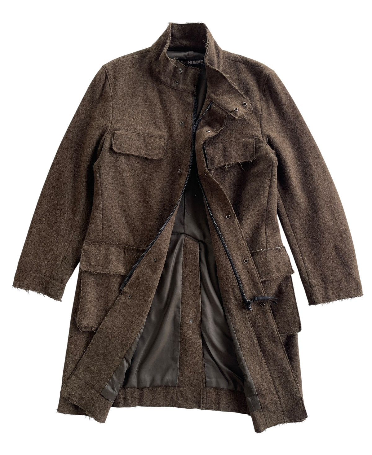 291295=Homme 291295 Homme Olive Green Cutoff Archive Coat Size US M / EU 48-50 / 2 - 3 Thumbnail