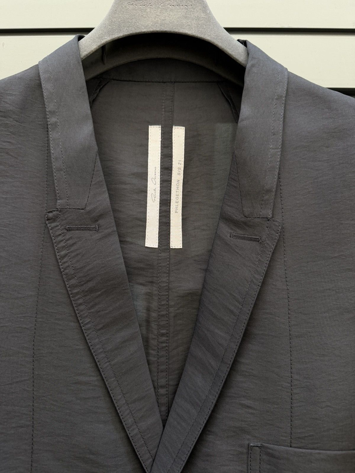 Rick Owens SS21 Phlegethon Silk Island Jacket size 50 Size US M / EU 48-50 / 2 - 2 Thumbnail