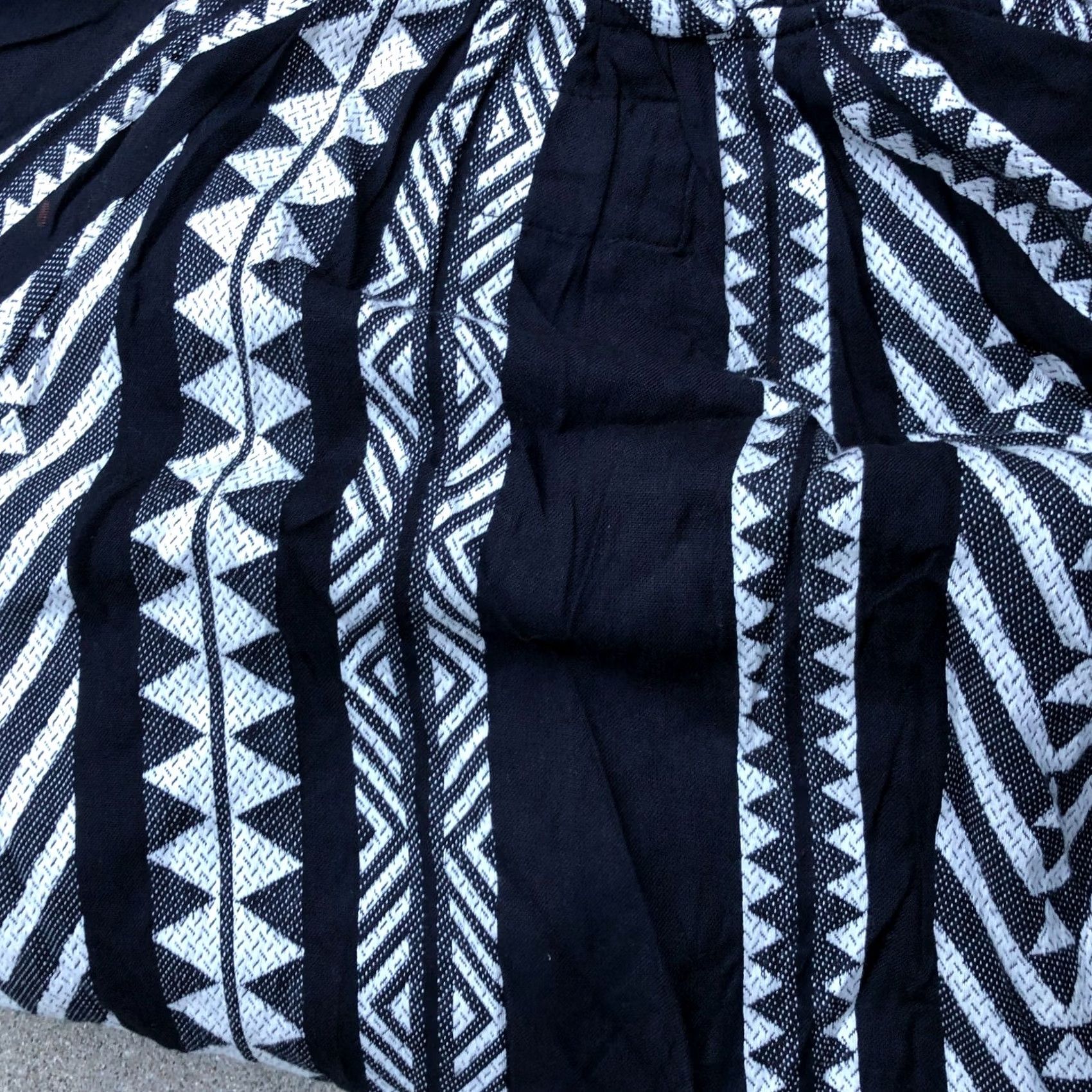Anthropologie MAEVE BY ANTHROPOLOGIE Boho Aztec Dress Women's XS Black Long Sleeve Flowy Size XS / US 0-2 / IT 36-38 - 5 Thumbnail