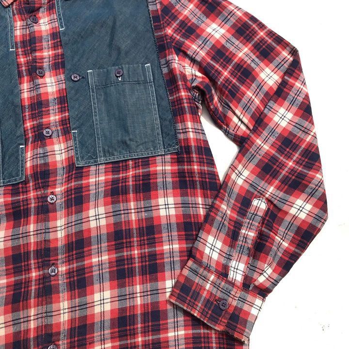 Marithe + Francois Girbaud × Vintage Vintage Mfg Marithe Francois girbaud tartan LongSleeve Shirt Size US M / EU 48-50 / 2 - 9 Thumbnail