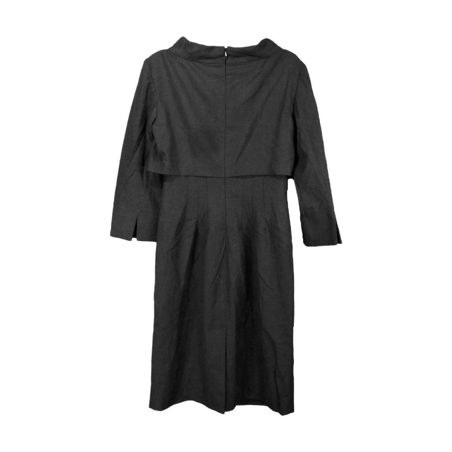 Armani ARMANI COLLEZIONI COWL NECKLINE LONG SLEEVES MIDI DRESS Size XS / US 0-2 / IT 36-38 - 2 Thumbnail