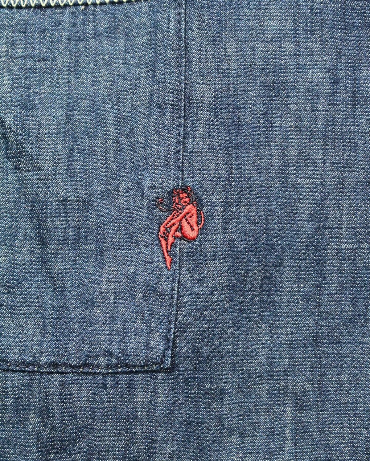 Hysteric Glamour 2000S HYSTERIC GLAMOUR DENIM LINEN INDIGO TACTICAL LONG SLE Size US XL / EU 56 / 4 - 3 Thumbnail