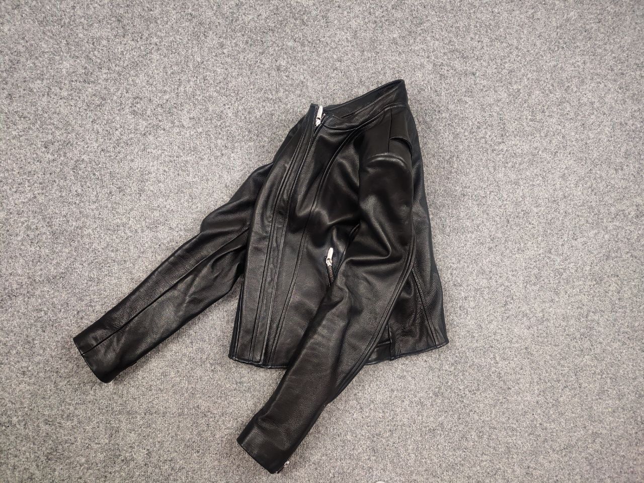 Theory Theyskens' Theory Black Leather Jacket with Zipper Accents Size S / US 4 / IT 40 - 11 Thumbnail