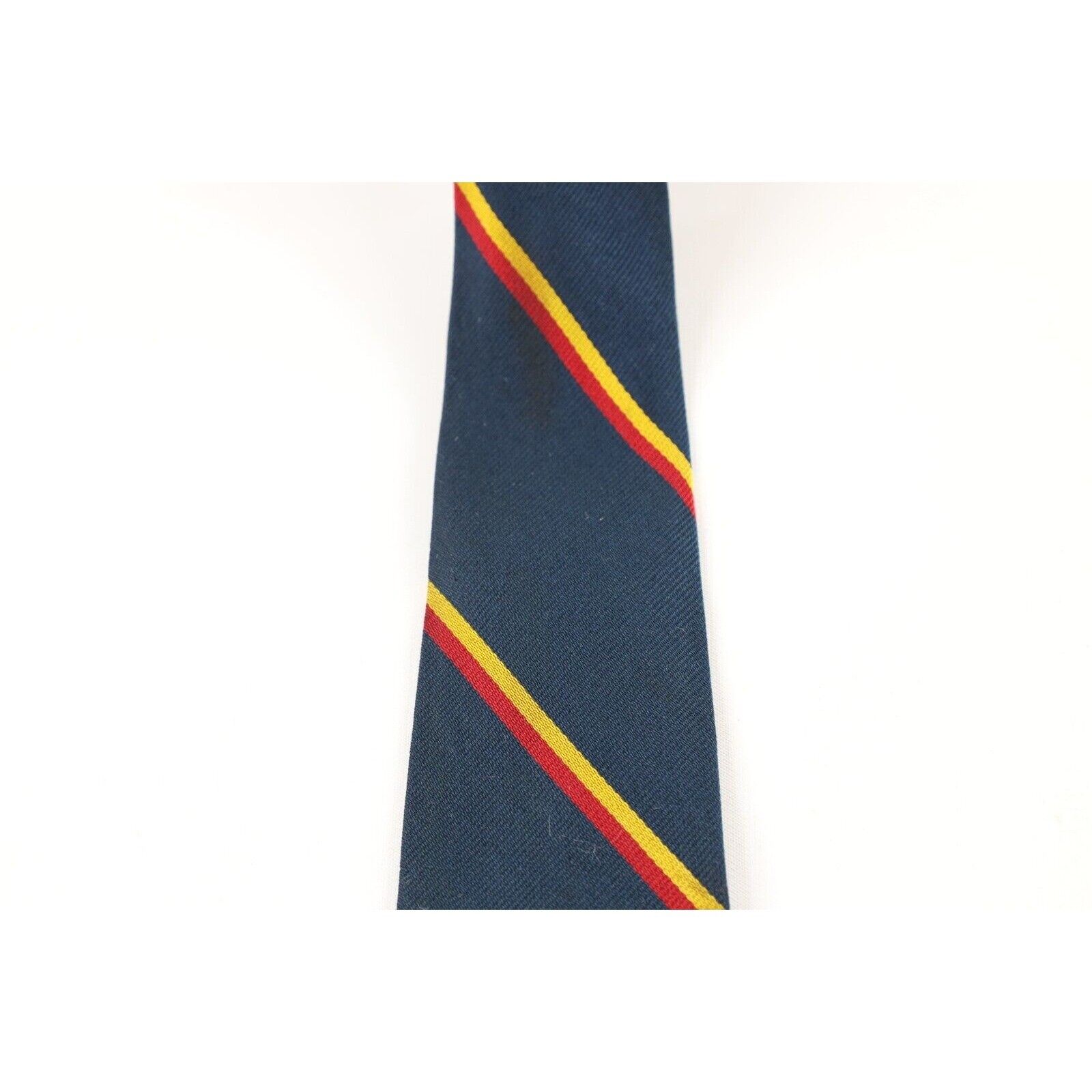 Vintage Vintage 60s 70s Rockabilly Silk Striped Skinny Neck Tie Size ONE SIZE - 2 Preview