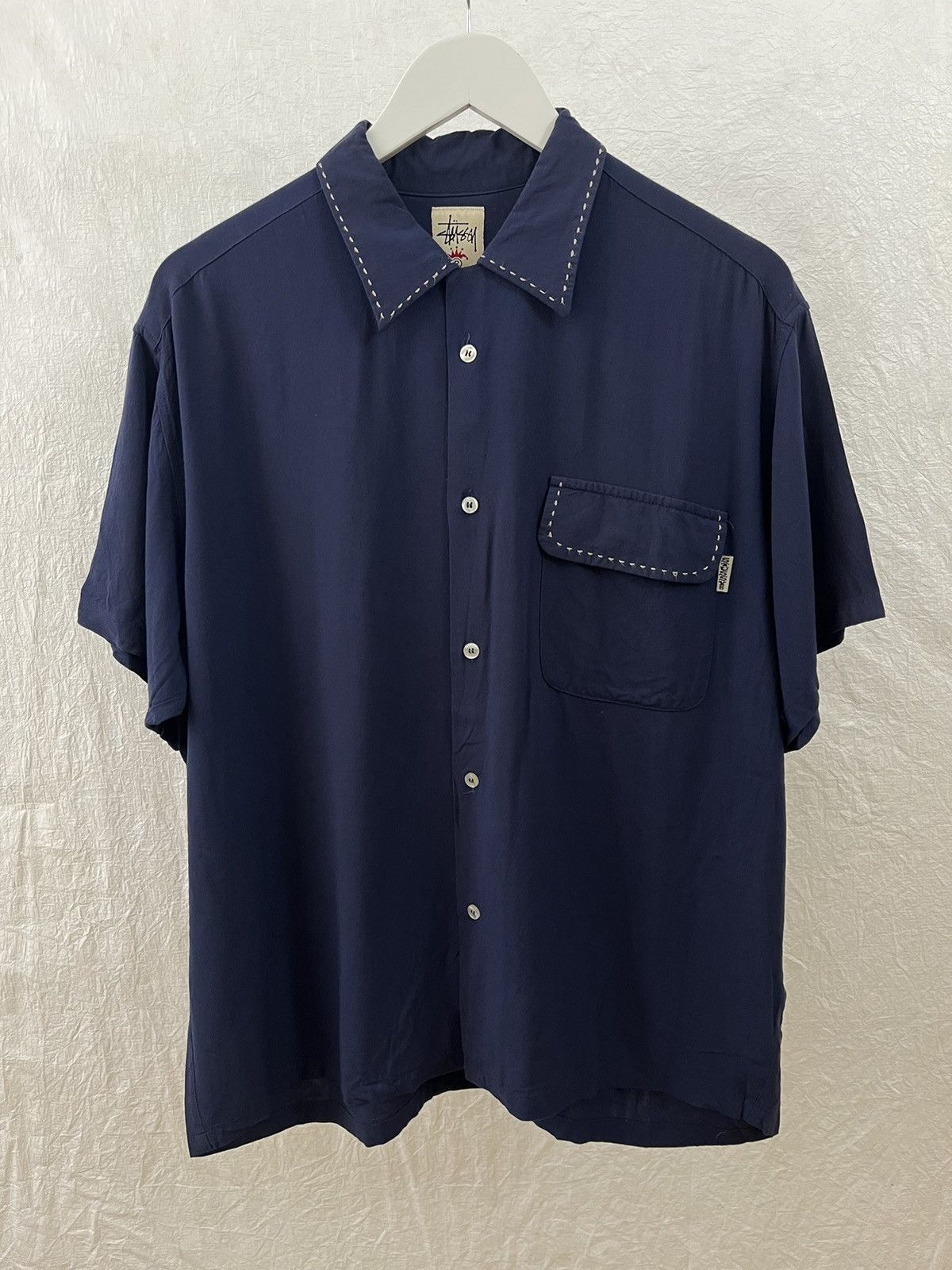 Stussy Stüssy 1990s short-sleeve rayon shirt Size US L / EU 52-54 / 3 - 3 Thumbnail