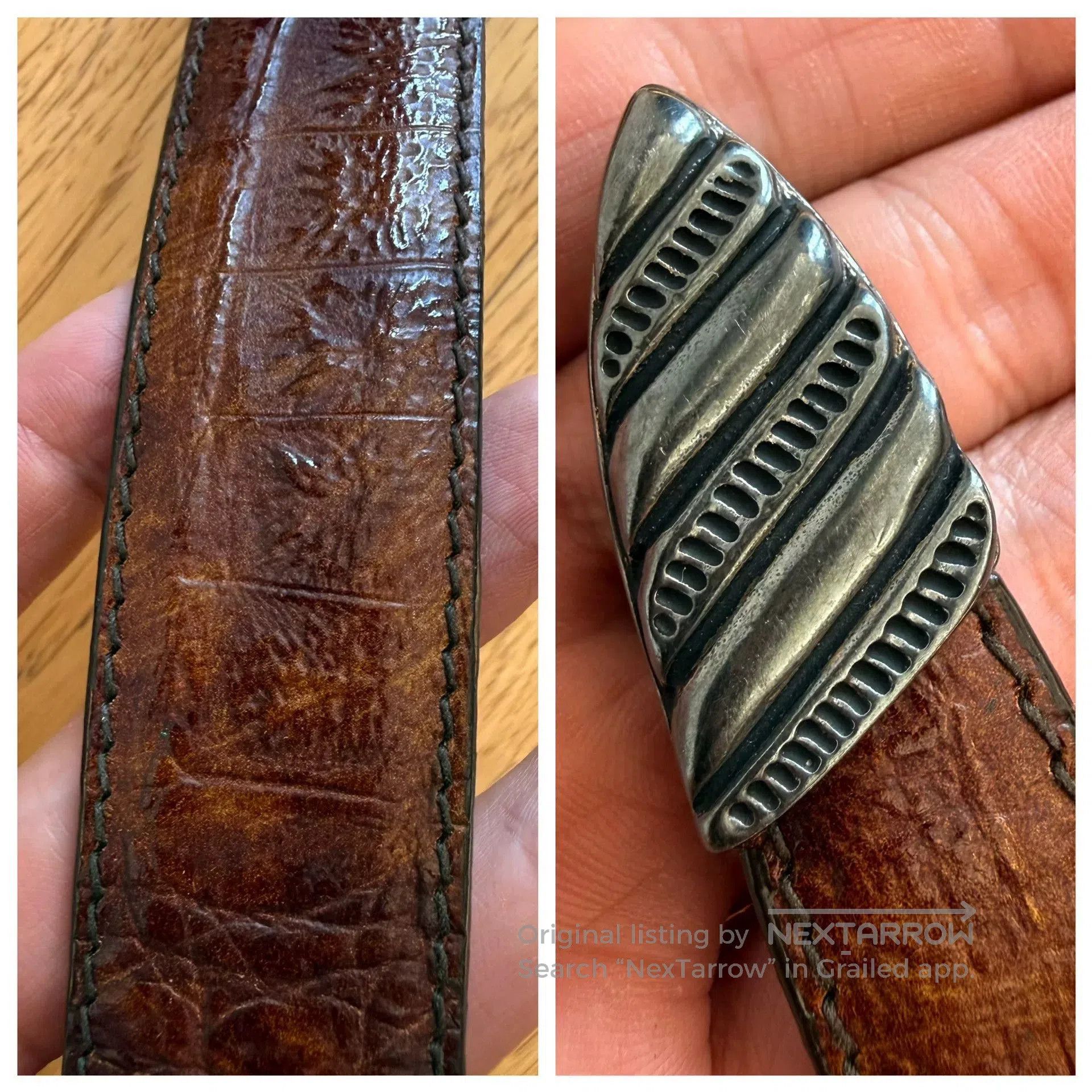 Vintage Vintage American Leather Western Belt. Size ONE SIZE - 9 Thumbnail