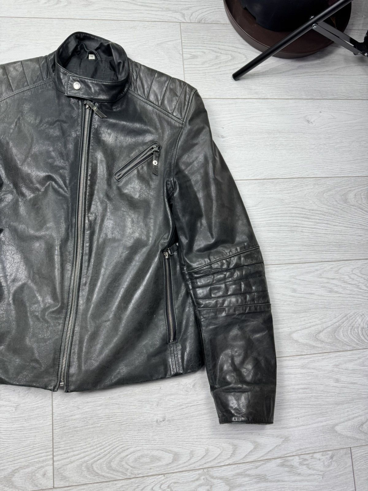 Genuine Leather × Vintage Leonardo Sportiva Vintage Real Leather Jacket Size US M / EU 48-50 / 2 - 3 Thumbnail