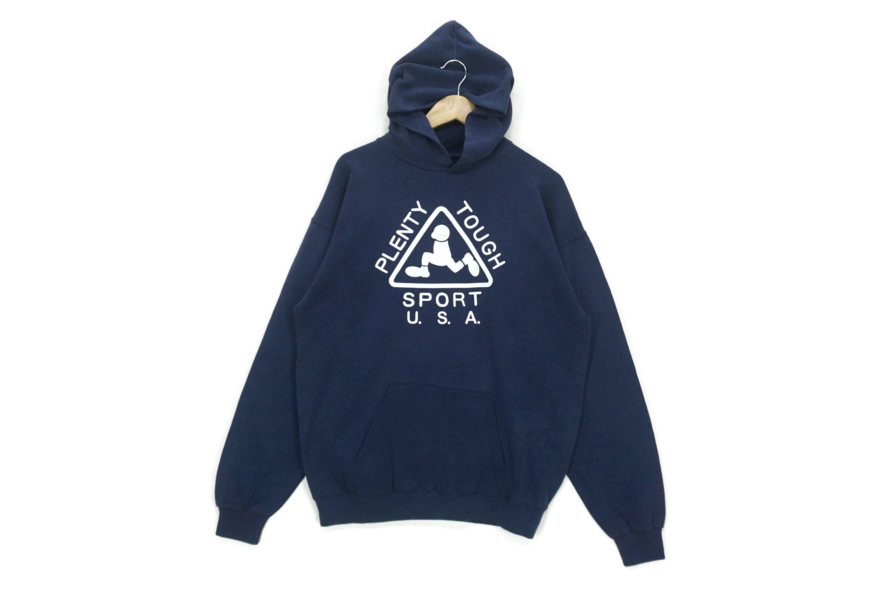 NCAA Vintage Plenty Tough Sport USA Big Logo Hoodie Size US L / EU 52-54 / 3 - 1 Thumbnail