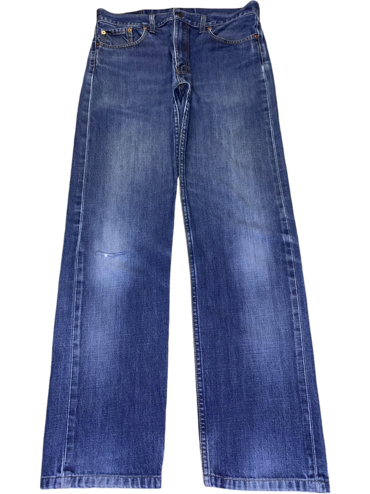Levi's SALES🔥Vintage 90s Levis 505 Blue Wash Distress Loose Jeans Size US 33 - 1 Thumbnail