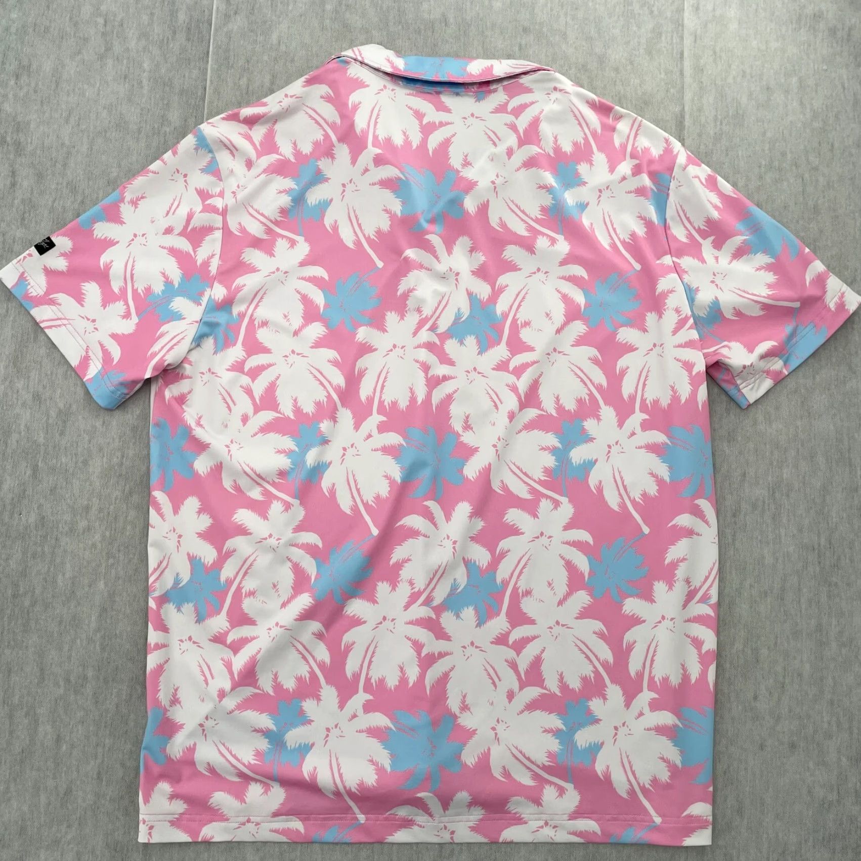 Vintage Sunday Swagger Shirt Polo Short Sleeve Palm Tree Golf Men Adult Extra Large Pink Size US XL / EU 56 / 4 - 2 Thumbnail