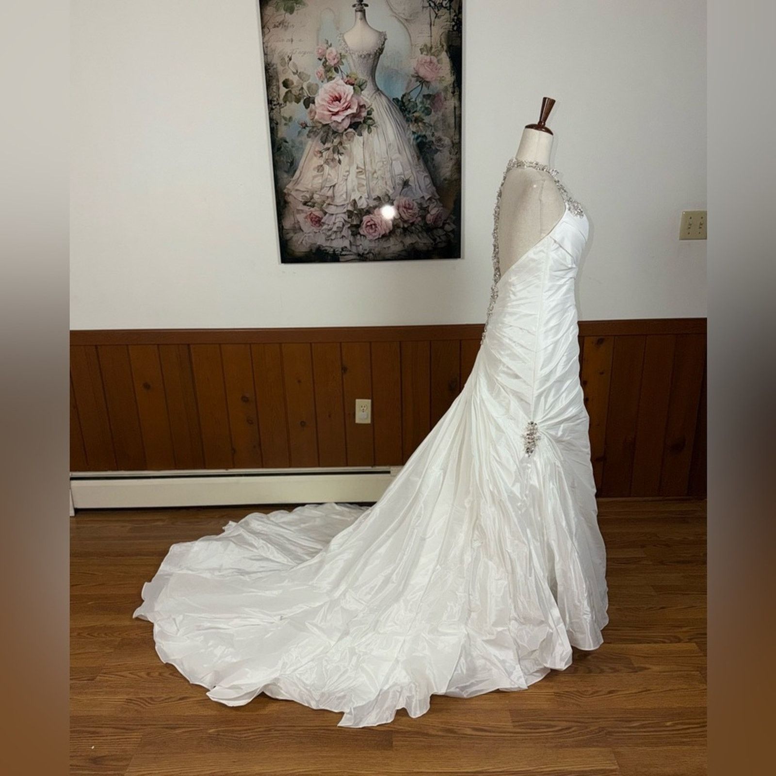 Other Beautiful Sottero & Midgley Ruched Taffeta Wedding Gown Size M / US 6-8 / IT 42-44 - 4 Thumbnail