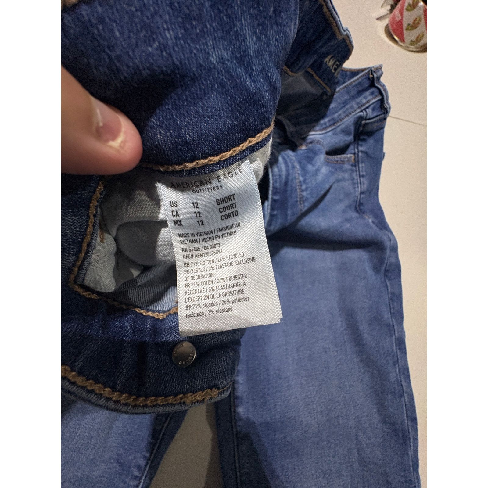 American Eagle Outfitters American Eagle Jeans Women’s 12 Regular Blue Skinny Jegging Size 34" / US 12 / IT 48 - 5 Thumbnail